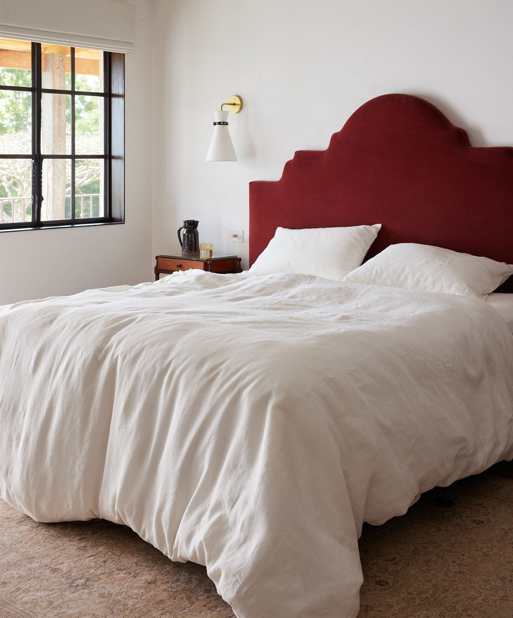 Linen Sheet Set with Pillowcases - Ivory