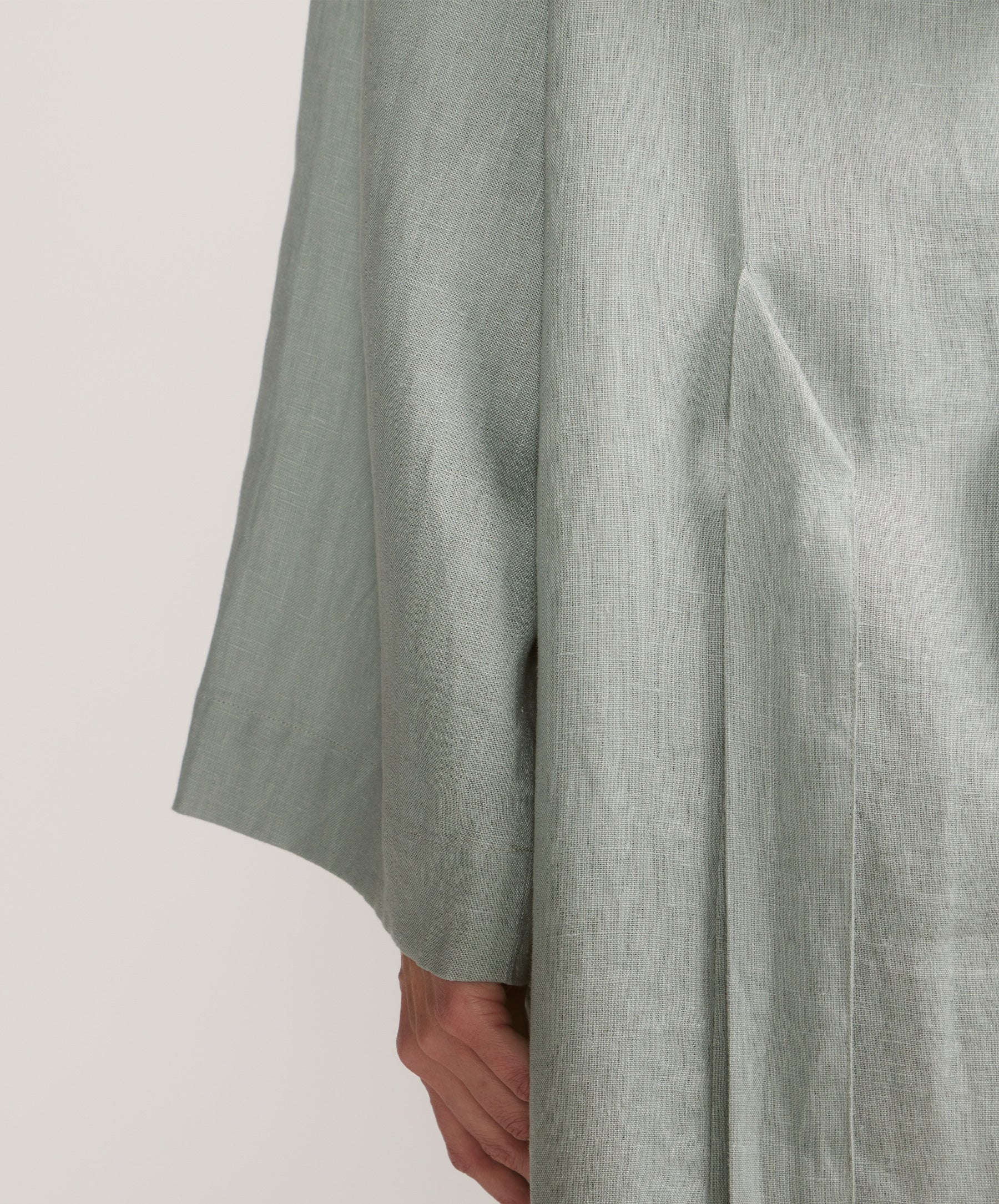 Linen Robe - Seafoam