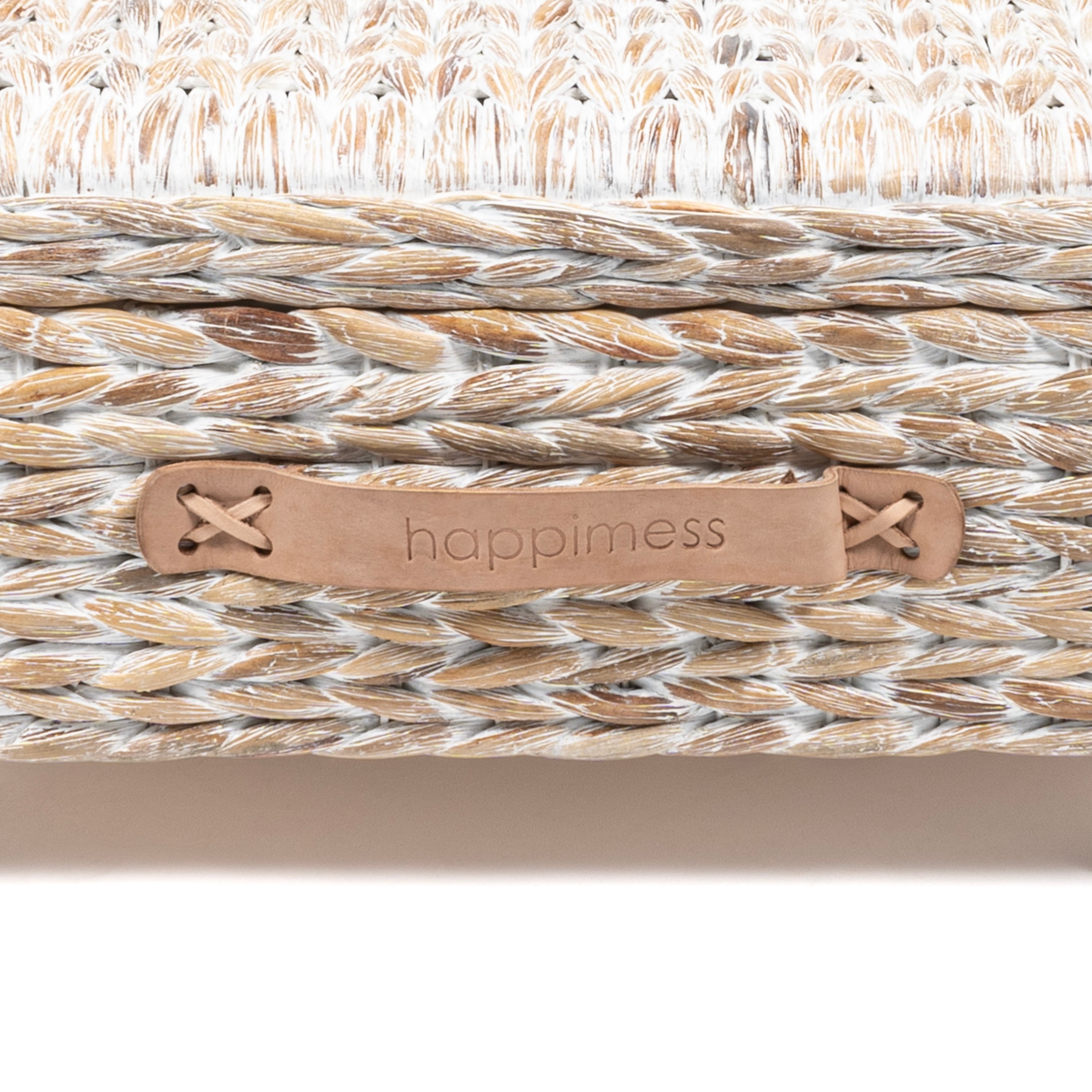 happimess Hyacinth/Wood Underbed Storage Bin with Wheels & Handles