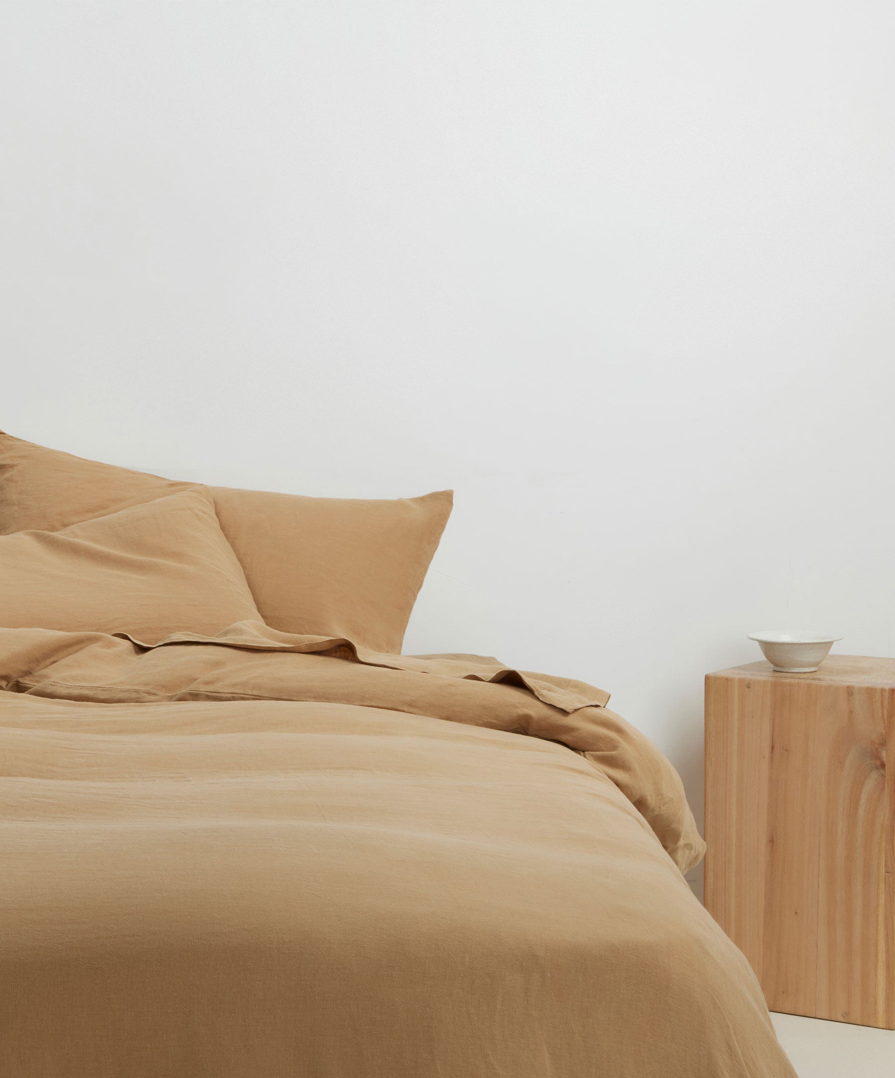 Linen Sheet Set with Pillowcases - Sand