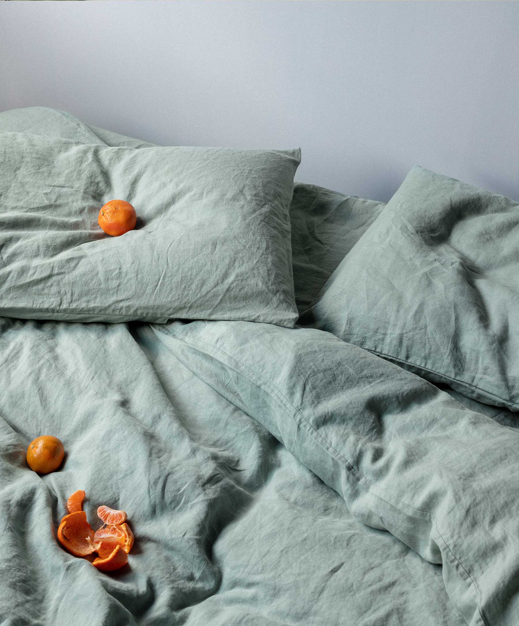 Set of 2 Linen Pillowcases - Sage