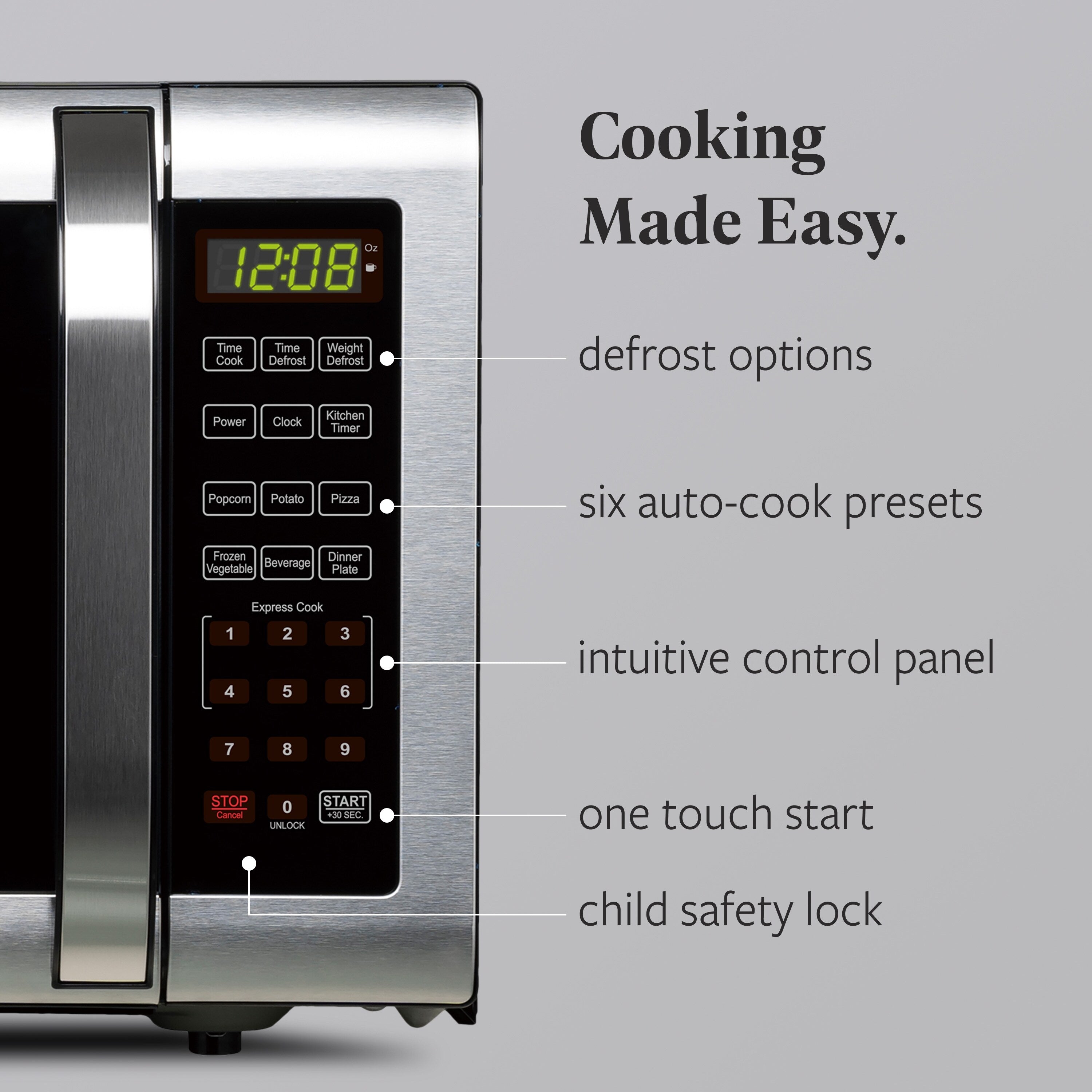 Farberware 1.6 Cu. Ft. Microwave Oven, Brushed Stainless Steel