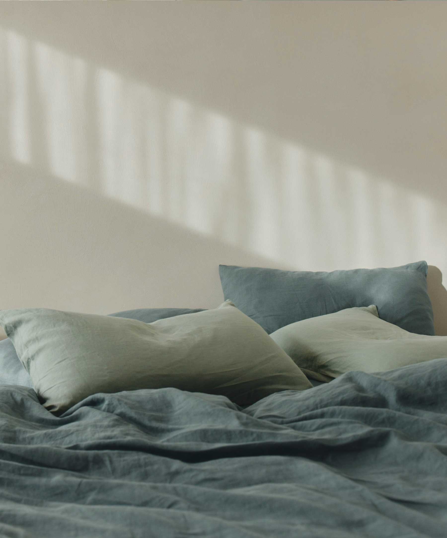 Linen Sheet Set with Pillowcases - Bluestone