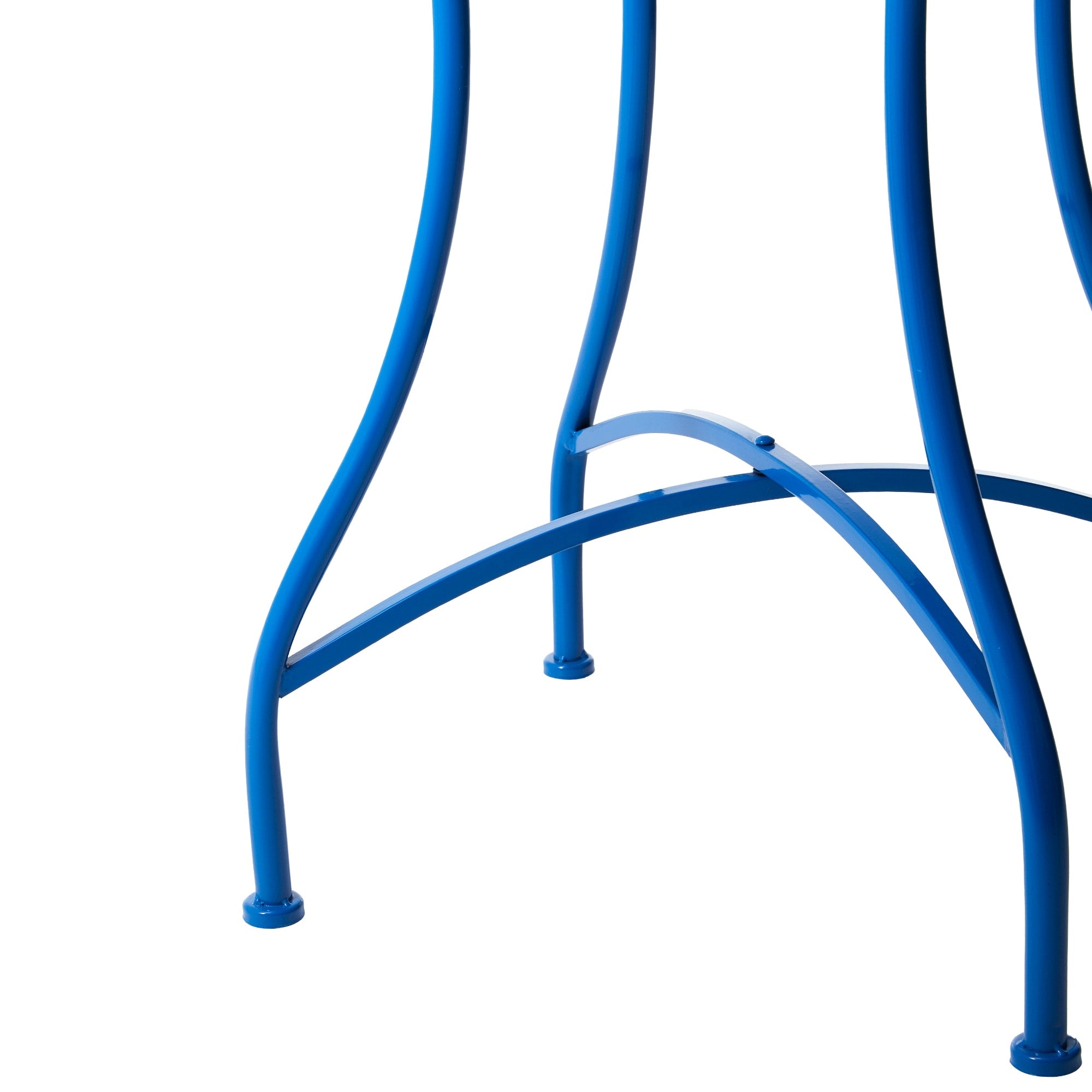 Glitzhome Outdoor Metal Folding Bistro Set 3PCS Patio Table Chairs