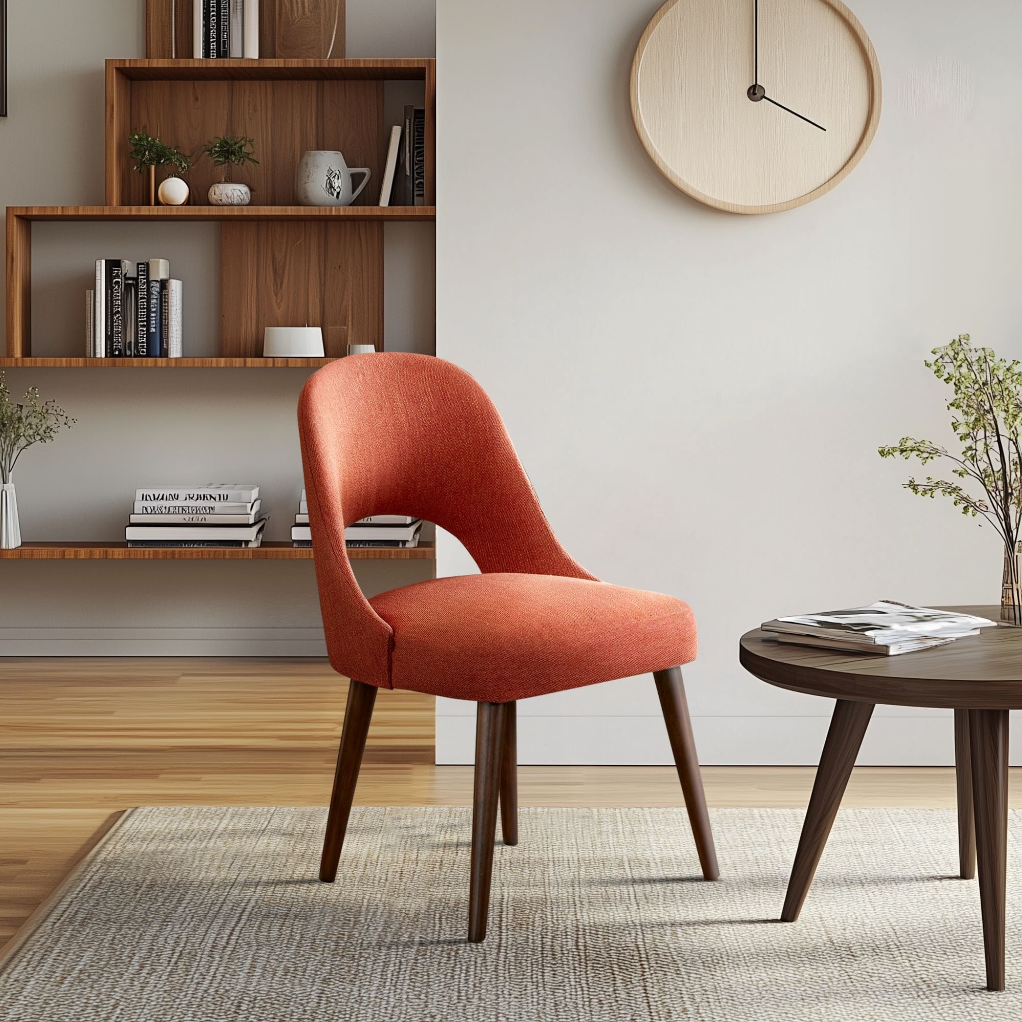 INK IVY Nola Upholstered Dining Side Chairs with Cutout Back design (Set of 2)