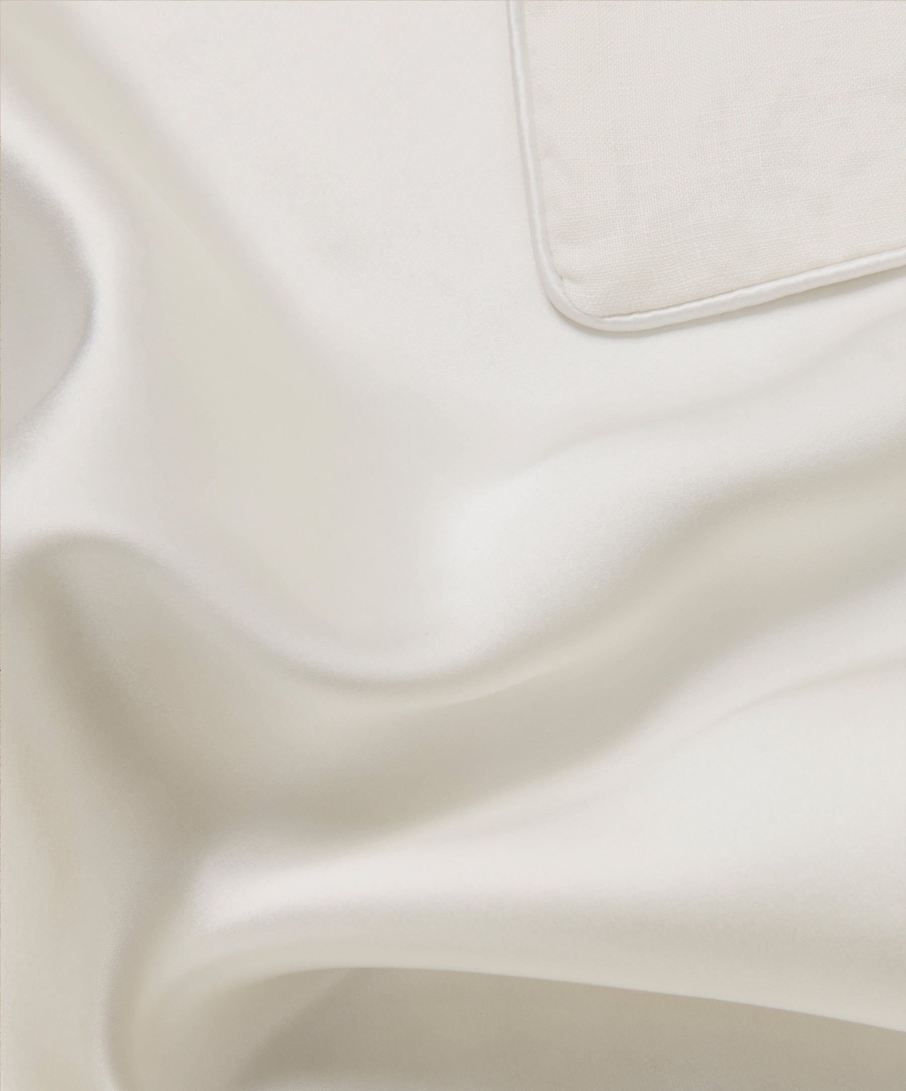 Silk Linen Flip Pillowcase - Ivory