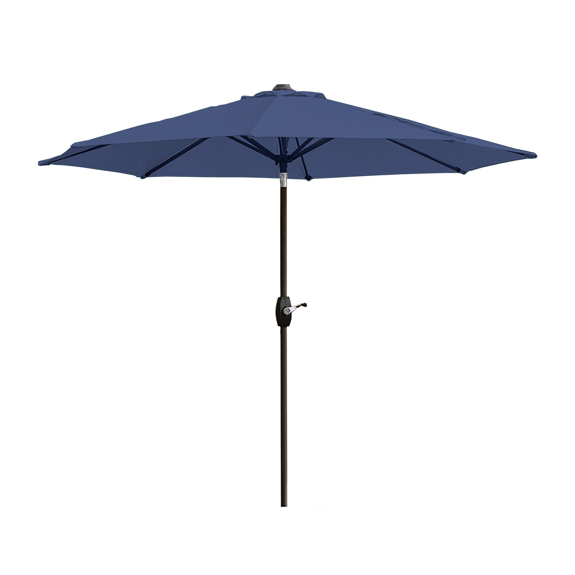 Lopes 9-foot Patio Umbrella with Bronze Finish Base Weight Stand Included
