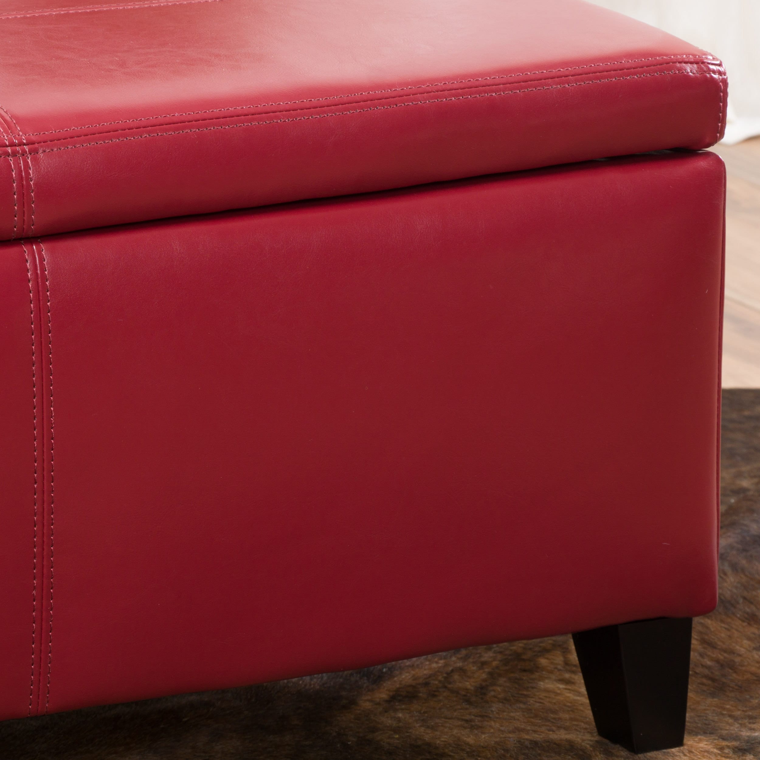 Lucinda Faux Leather Storage Bench by Christopher Knight Home - 51.25 L x 17.50 W x 16.25 H