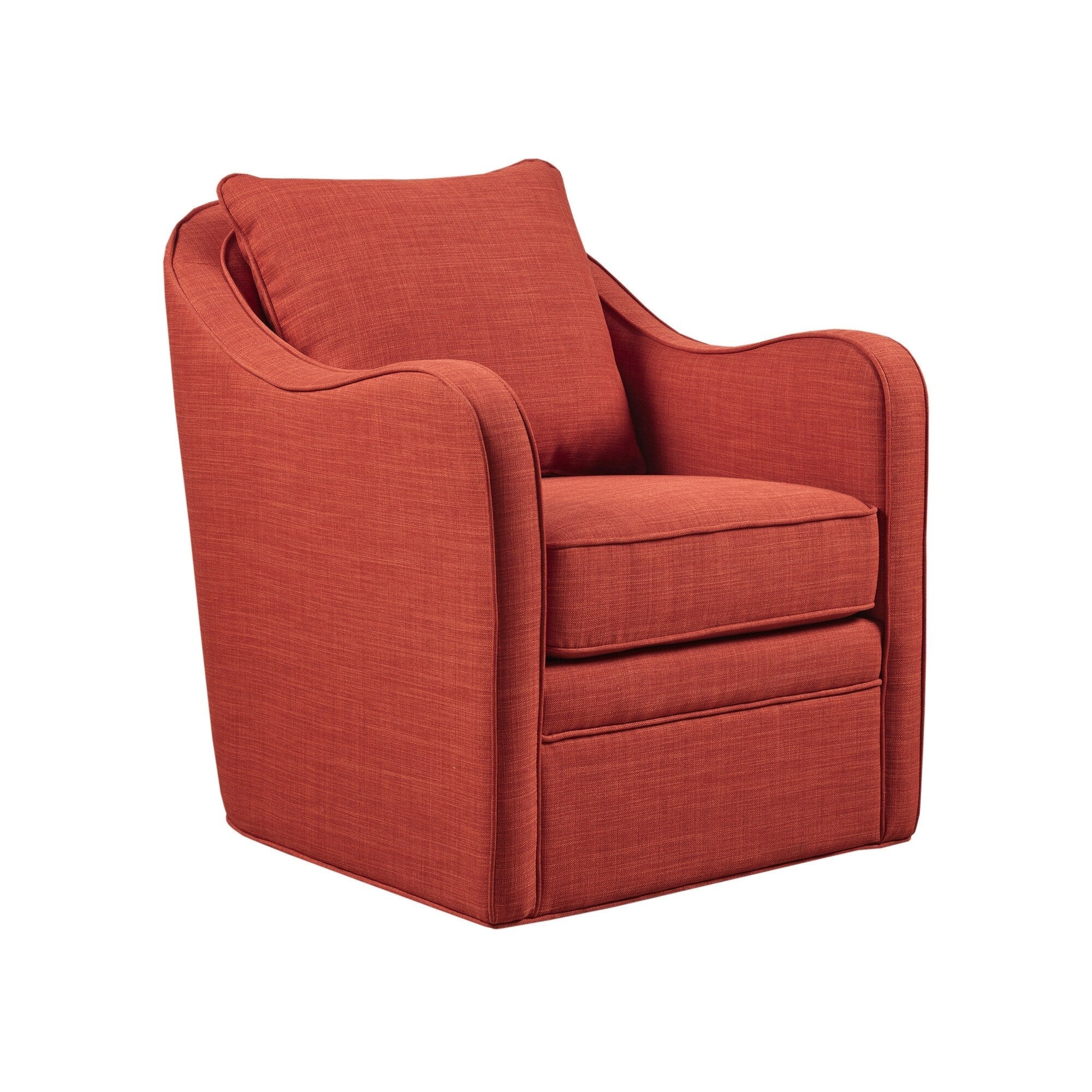 Madison Park Betty Upholstered Swivel Curved Armchair