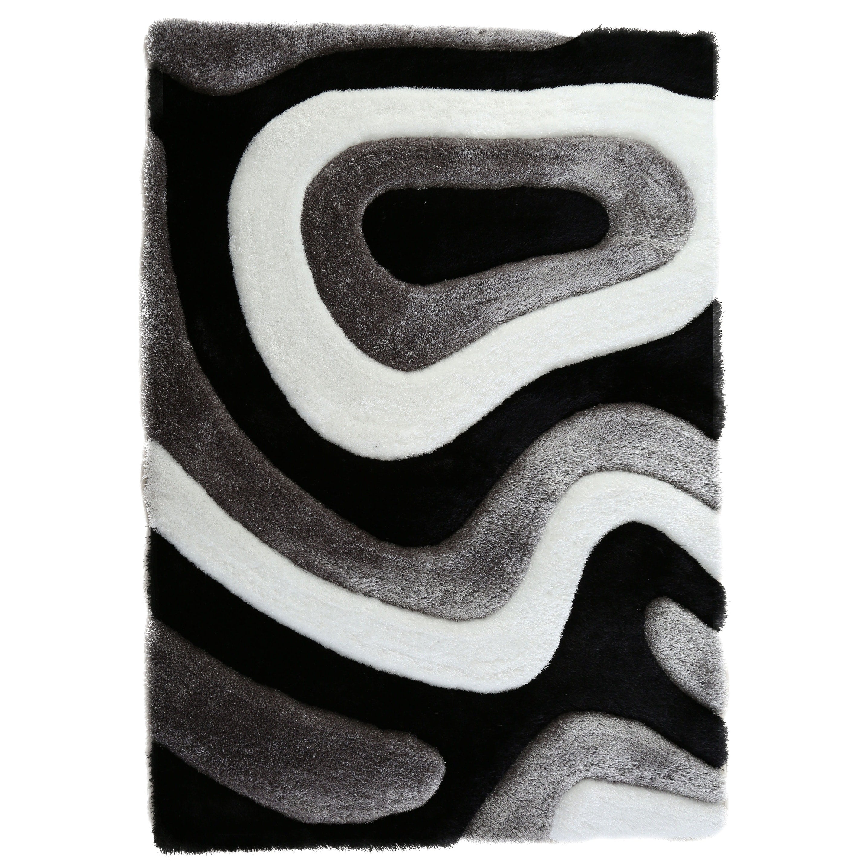 Mateos Shag Abstract Designed Area Rug