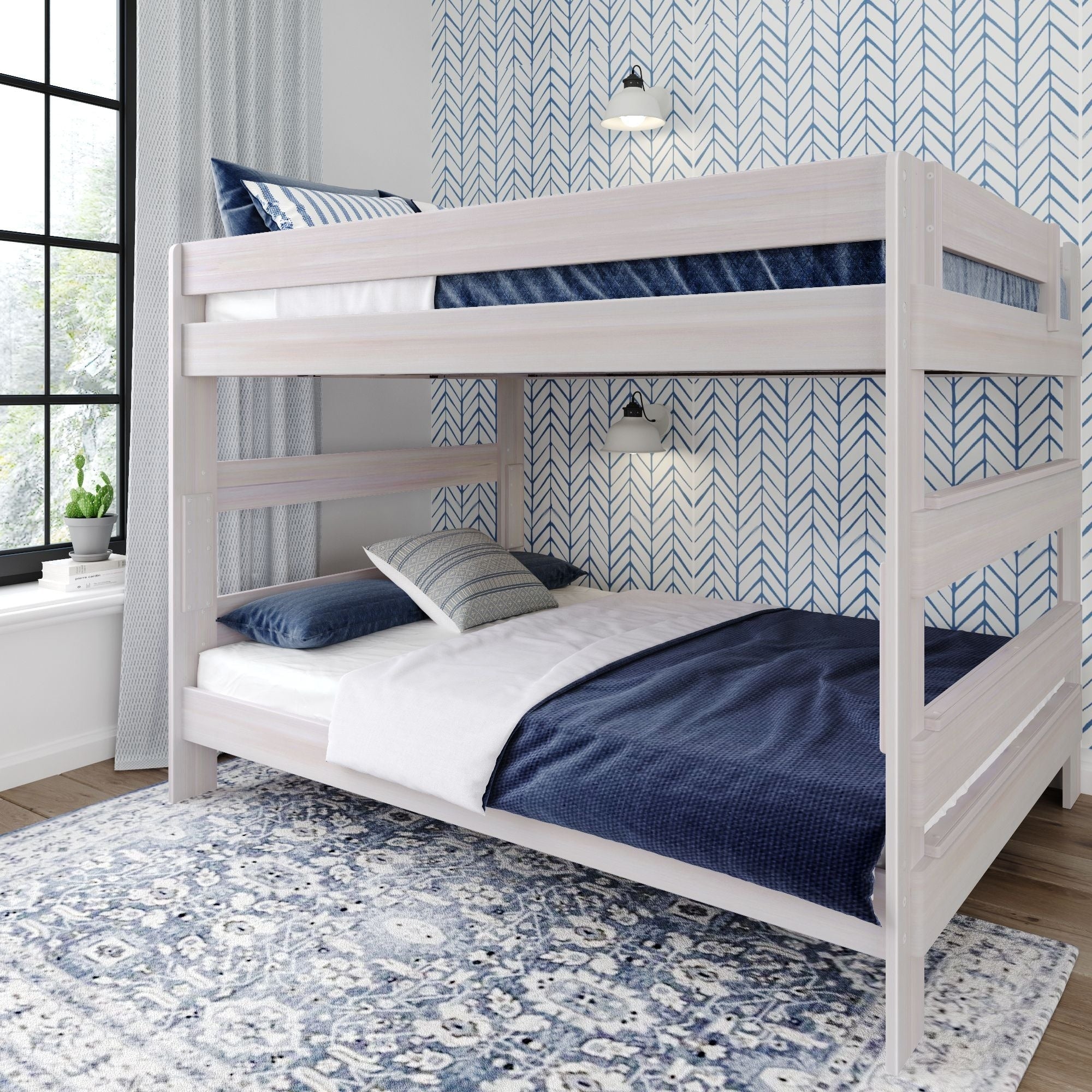 Max and Lily Farmhouse Queen over Queen Bunk Bed