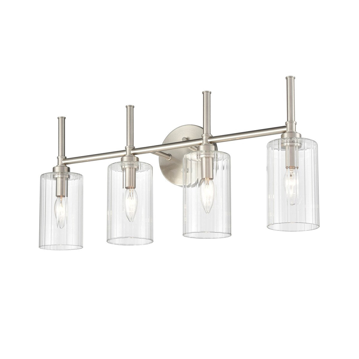 Millennium Lighting Chastine Bathroom Vanity Light Fixture with Clear Beveled Glass Shades