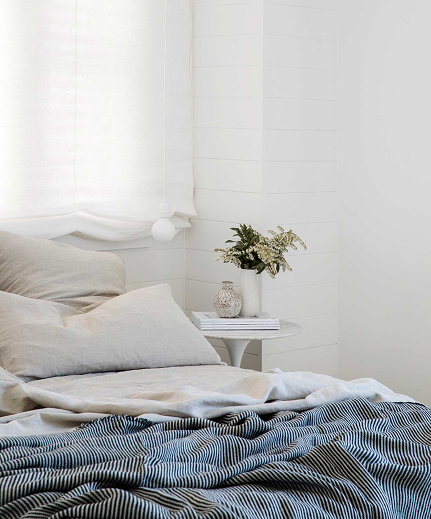 Mira Linen Throw - Ellis Stripe