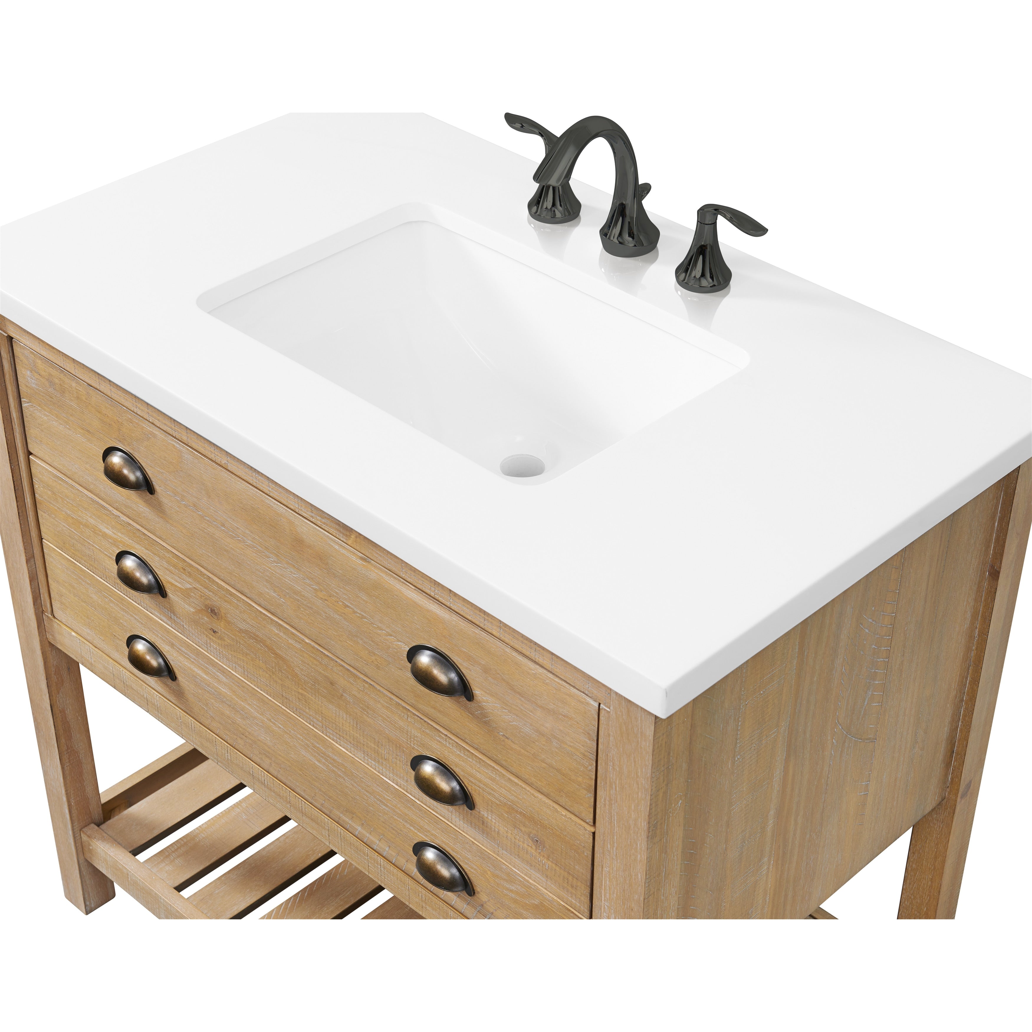 Monterey 37 Farmhouse Single Bathroom Vanity with Top