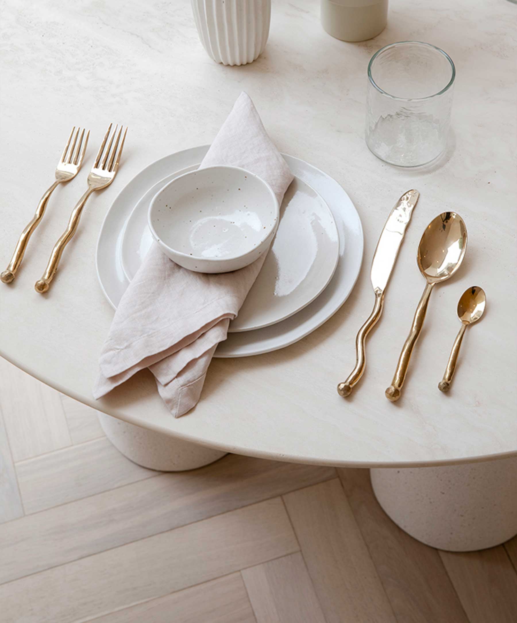 Linen Table Napkins - Blush