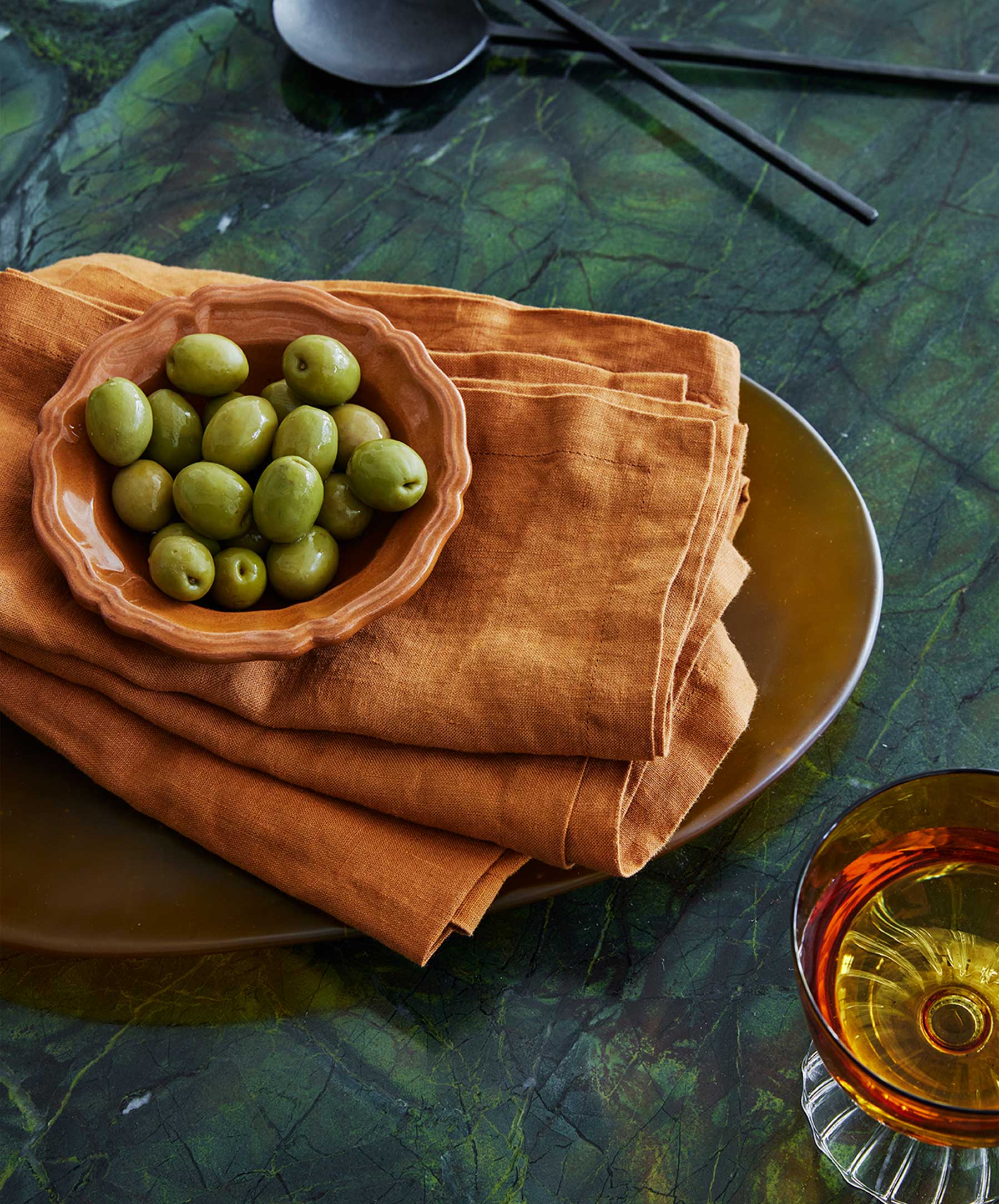 Linen Table Napkins - Cedar