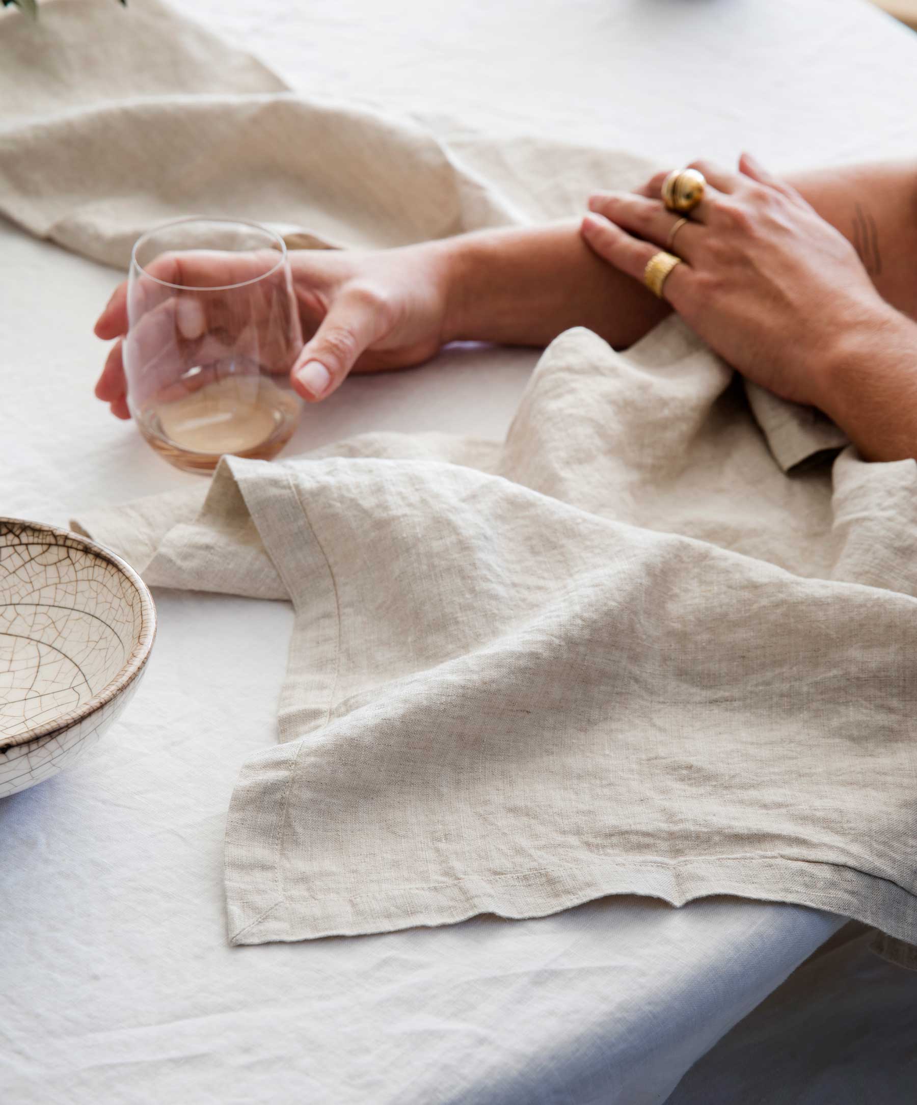 Linen Table Napkins - Natural