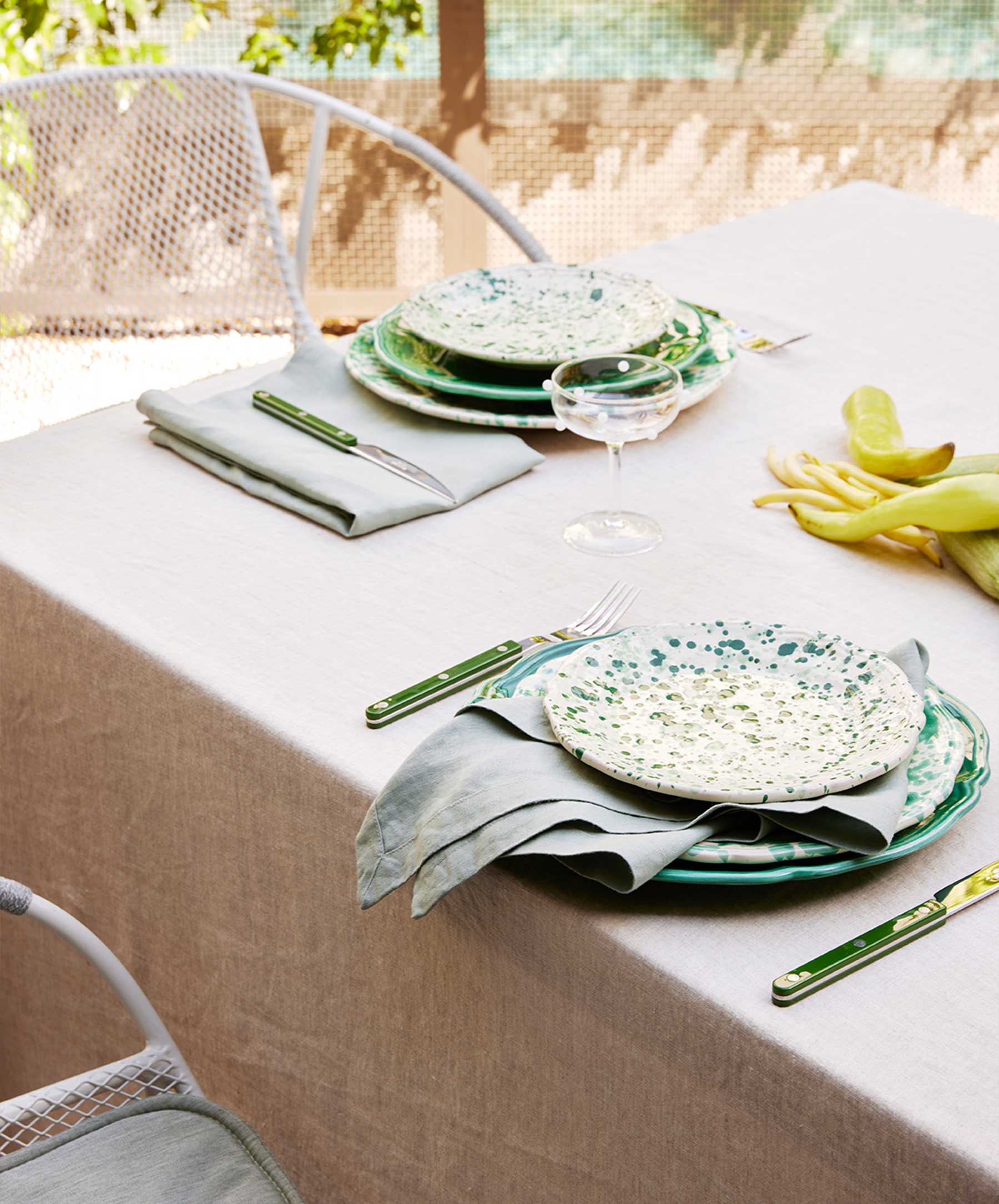 Linen Table Napkins - Sage