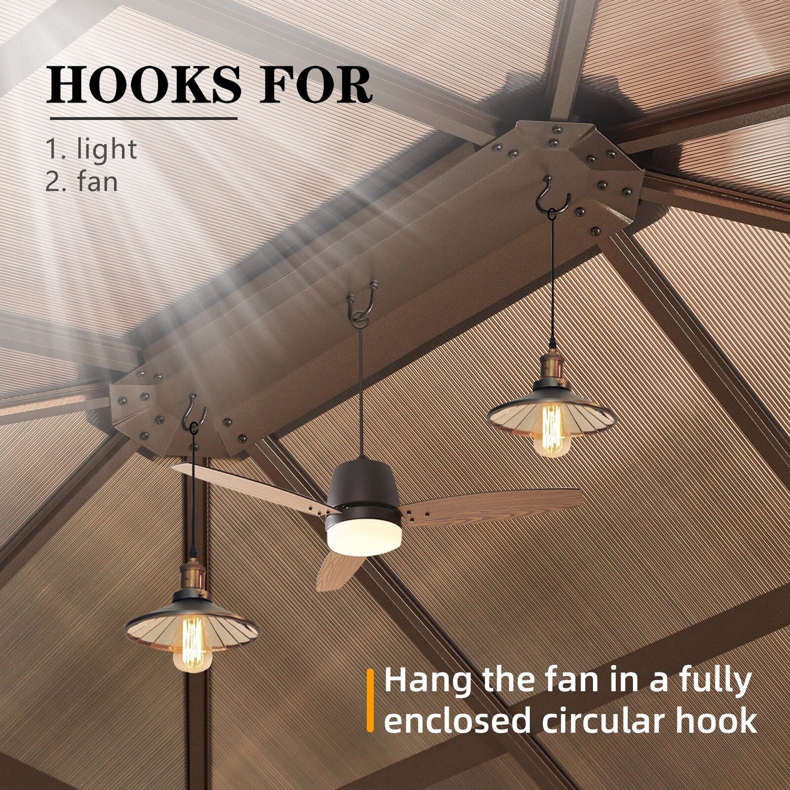 EROMMY Hardtop Gazebo,Outdoor Pergola with Double Roof & Netting & Curtains,Heavy Duty Canopy for Patio, Backyard, Pool party