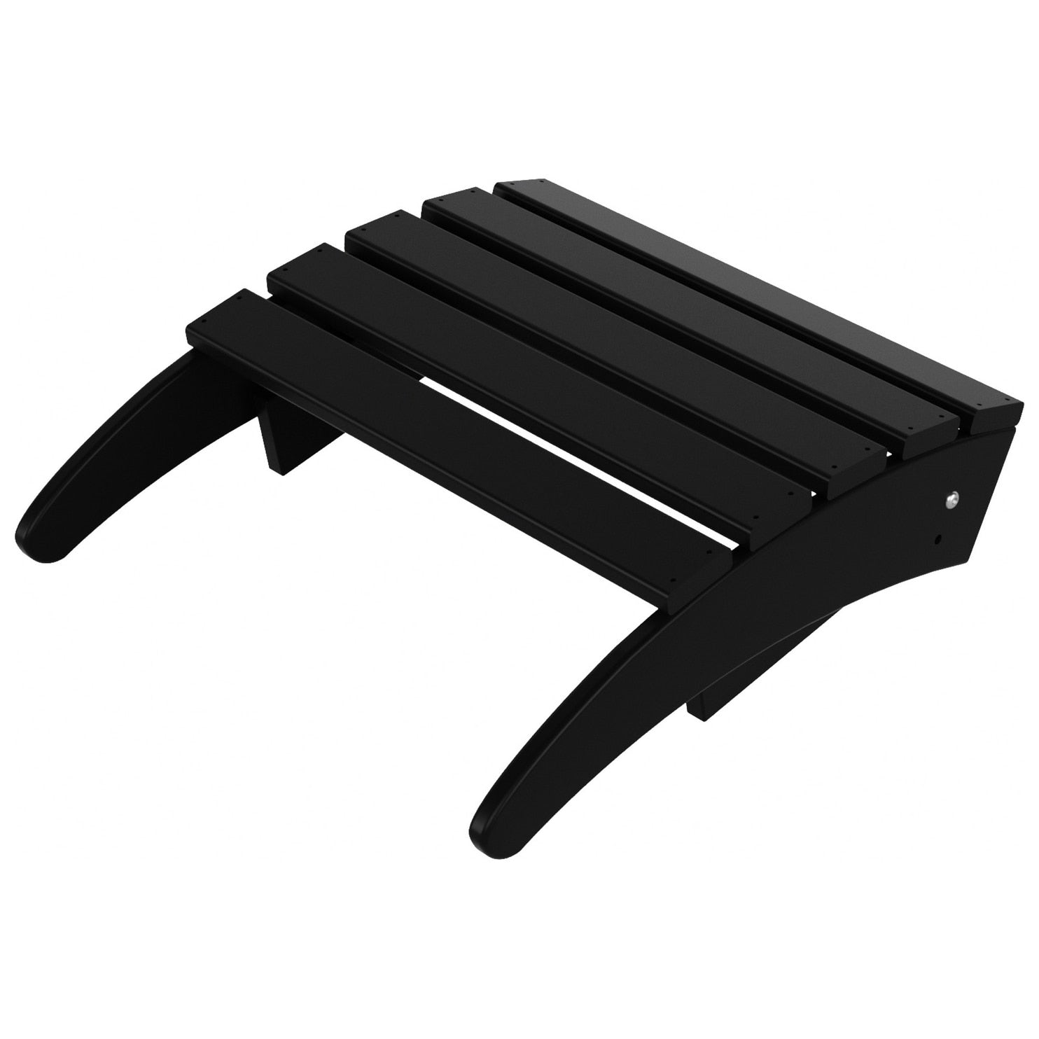 Polytrends Laguna Hdpe All Weather Outdoor Patio Foldable Adirondack Chair With Ottoman (2-Piece Set)