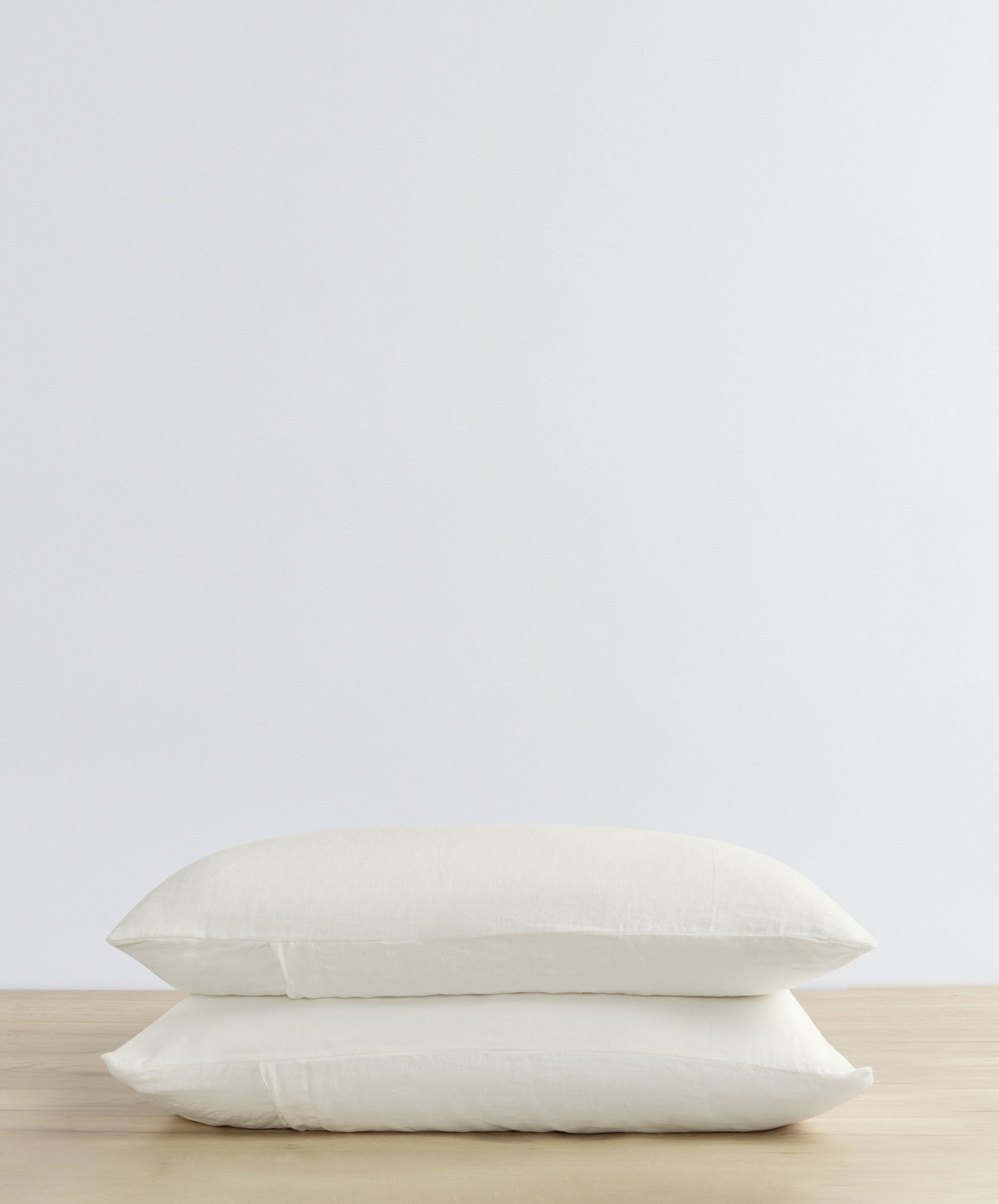 Set of 2 Linen Pillowcases - Ivory