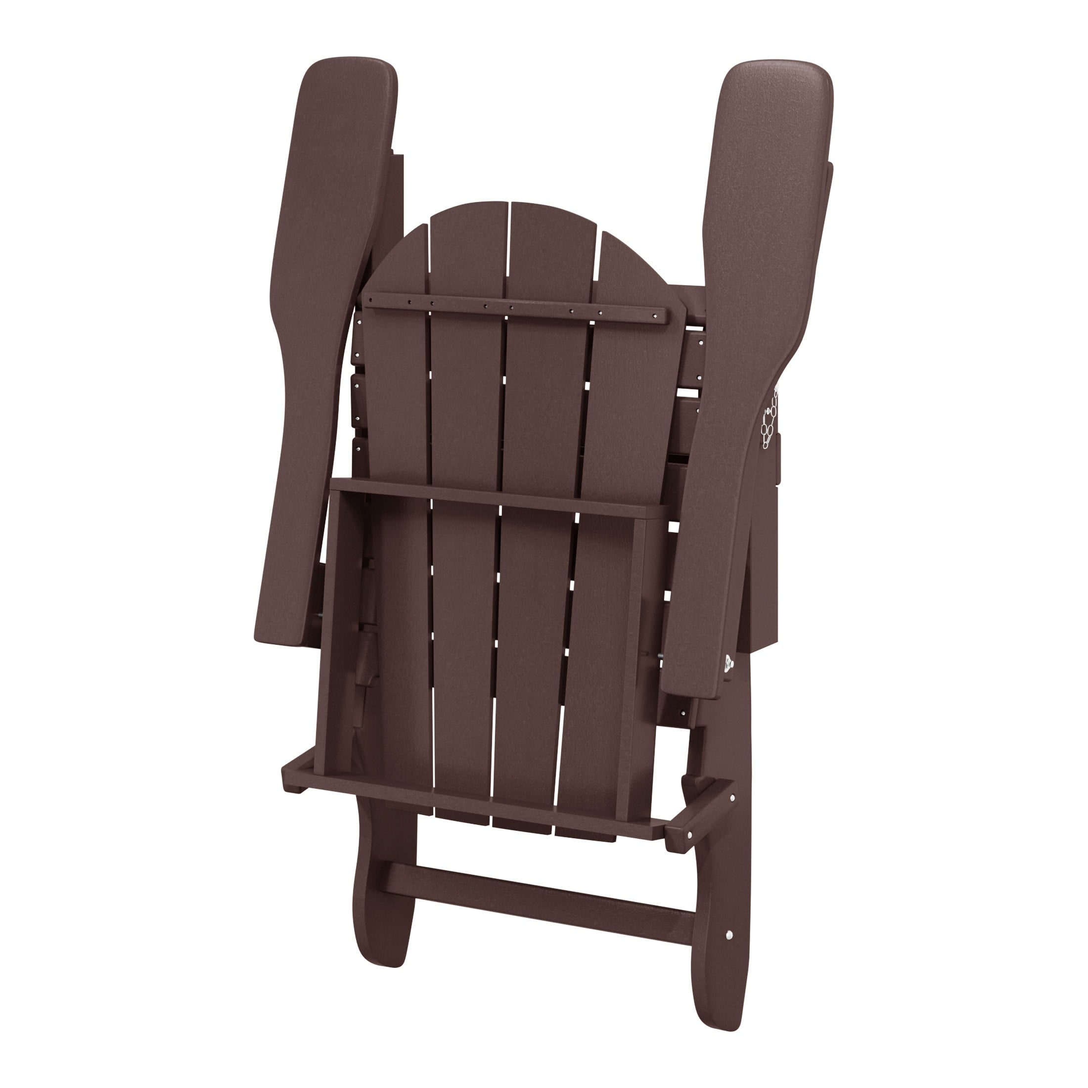 Polytrends Laguna Fade Resistant All Weather Outdoor Patio Folding Adirondack Chair