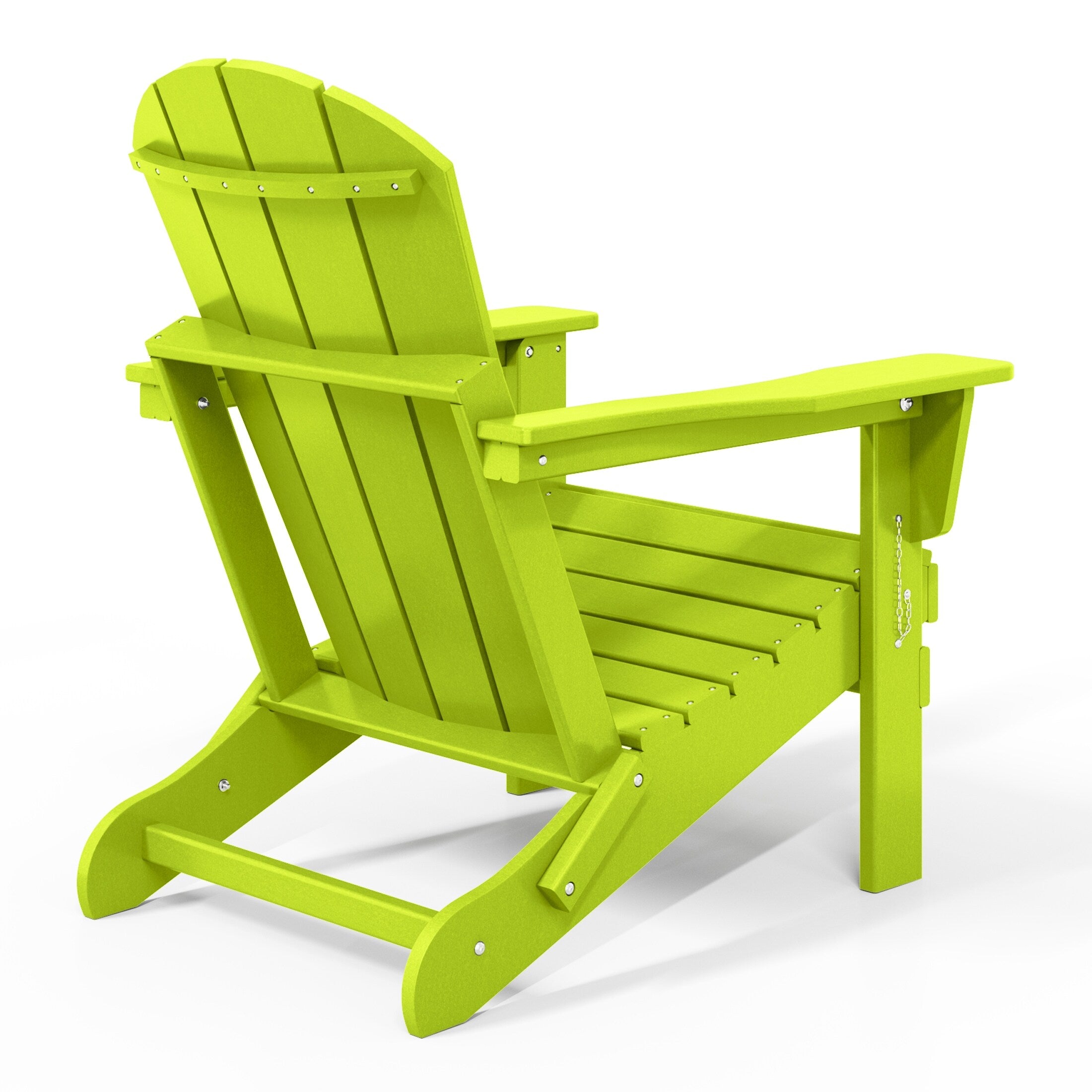 Polytrends Laguna Weather Resistant Outdoor Patio Folding Adirondack Chairs (Set of 2)