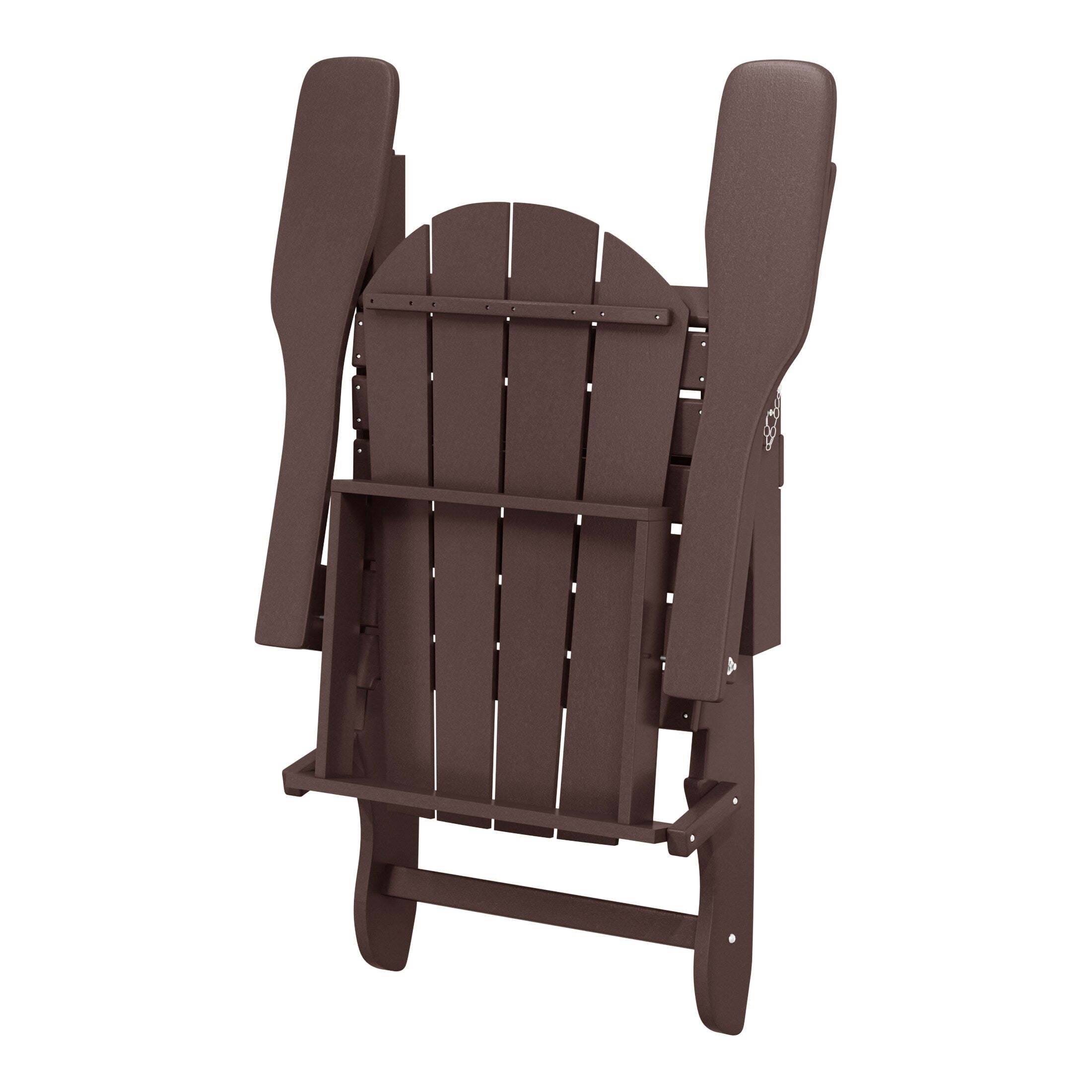 Polytrends Laguna Weather Resistant Outdoor Patio Folding Adirondack Chairs (Set of 4)