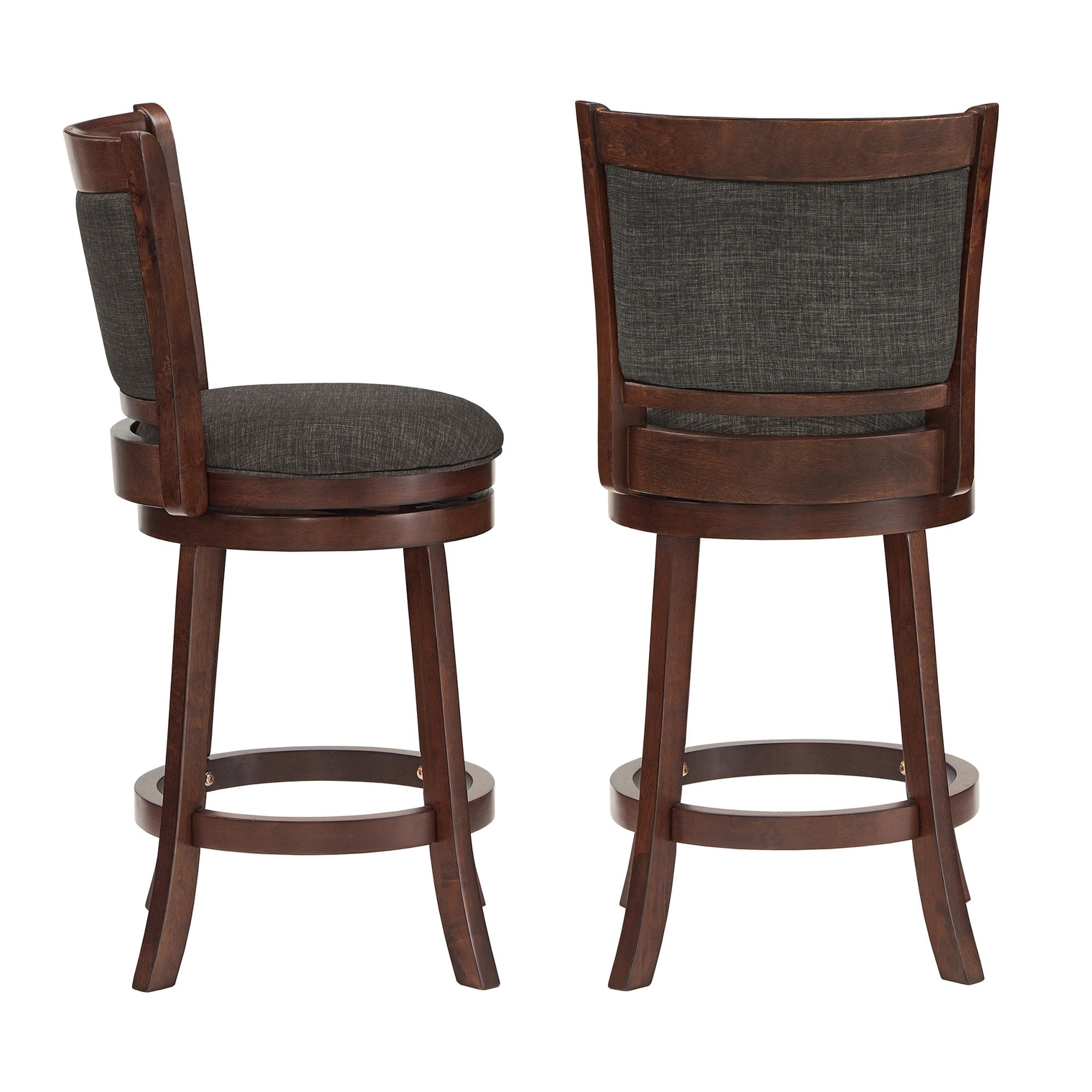 Rovinj Upholstered Back Swivel Stool