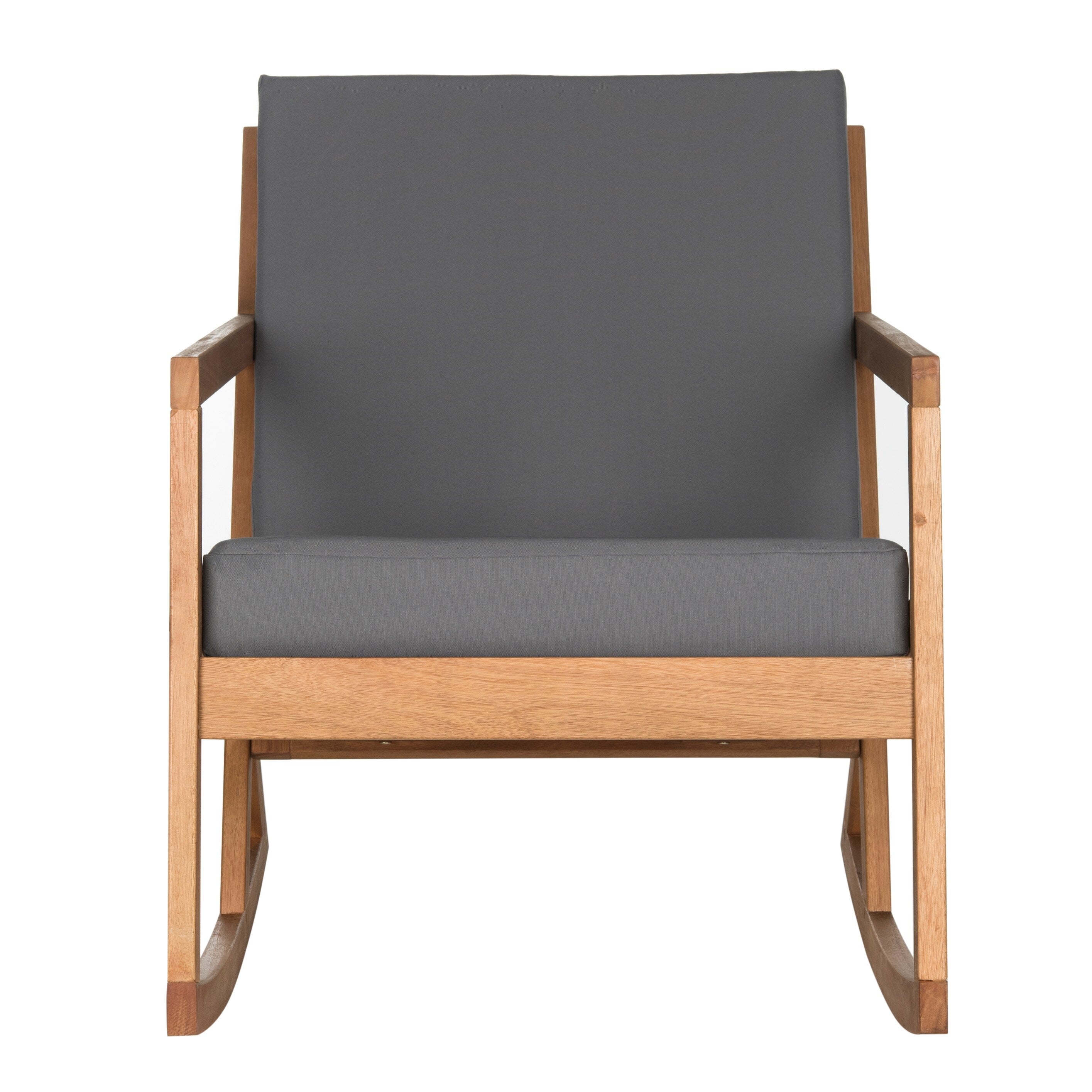 SAFAVIEH Outdoor Makaila Rocking Chair with Cushion - 26W x 31D x 38H