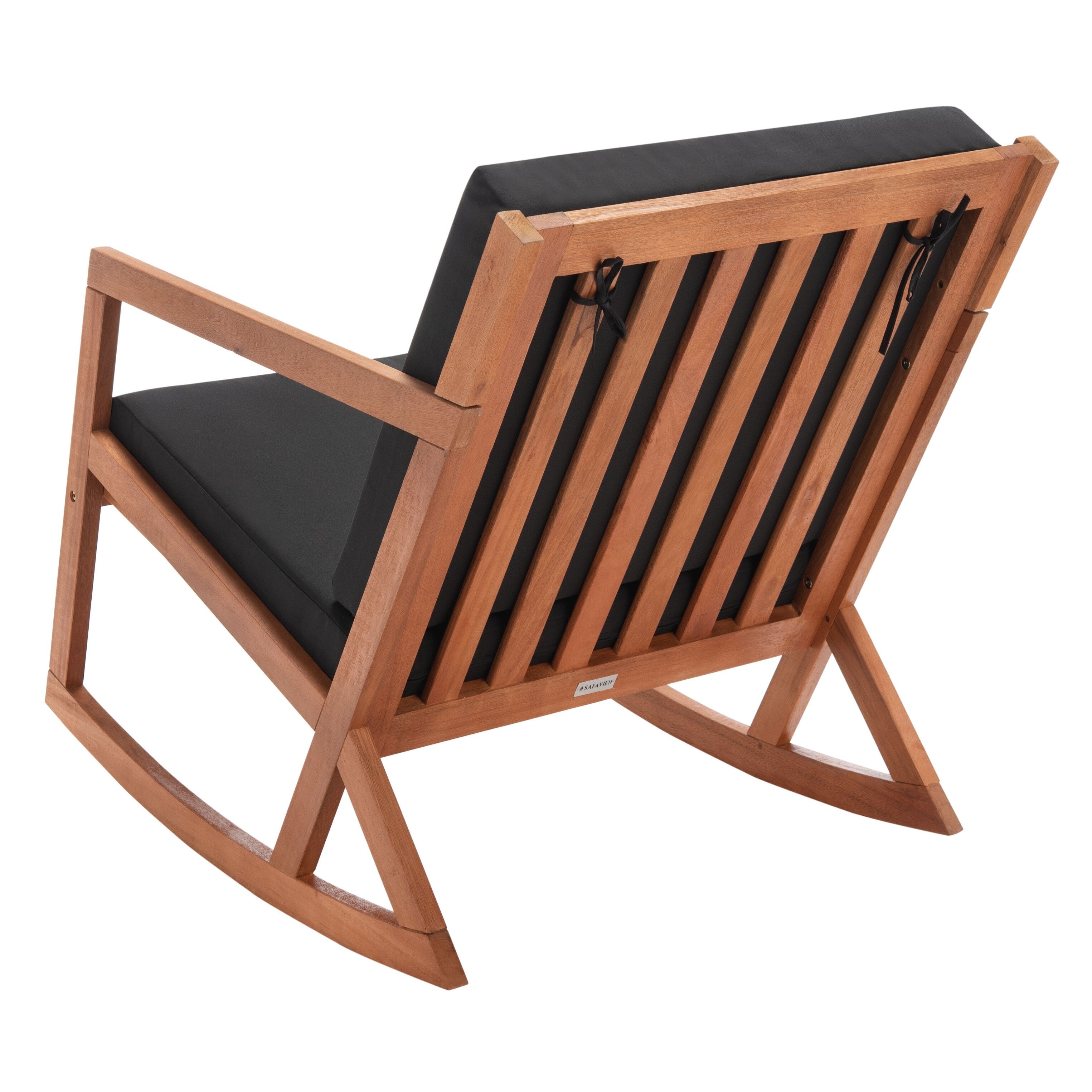 SAFAVIEH Outdoor Makaila Rocking Chair with Cushion - 26W x 31D x 38H