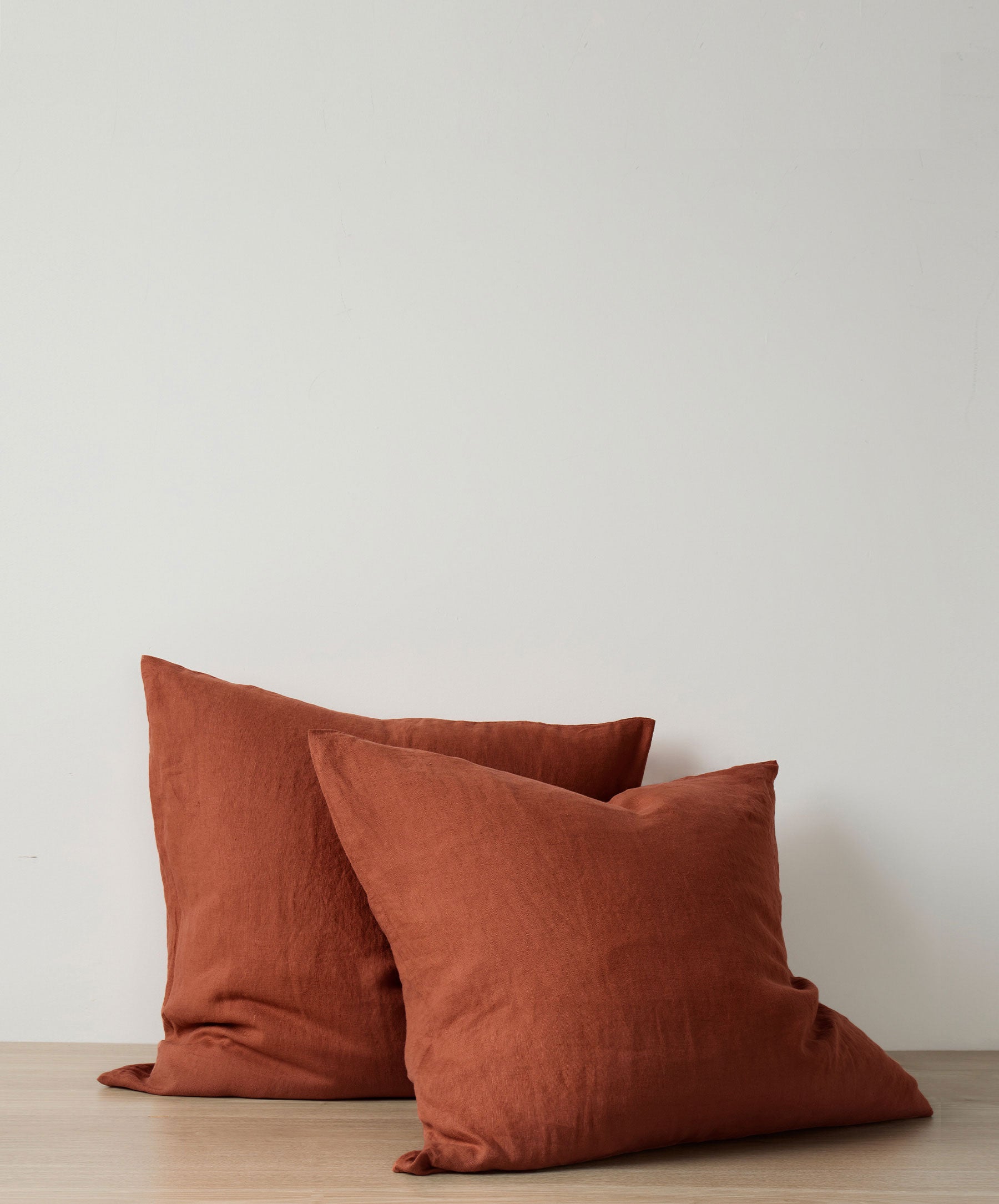 Set of 2 Linen Euro Pillowcases - Sienna
