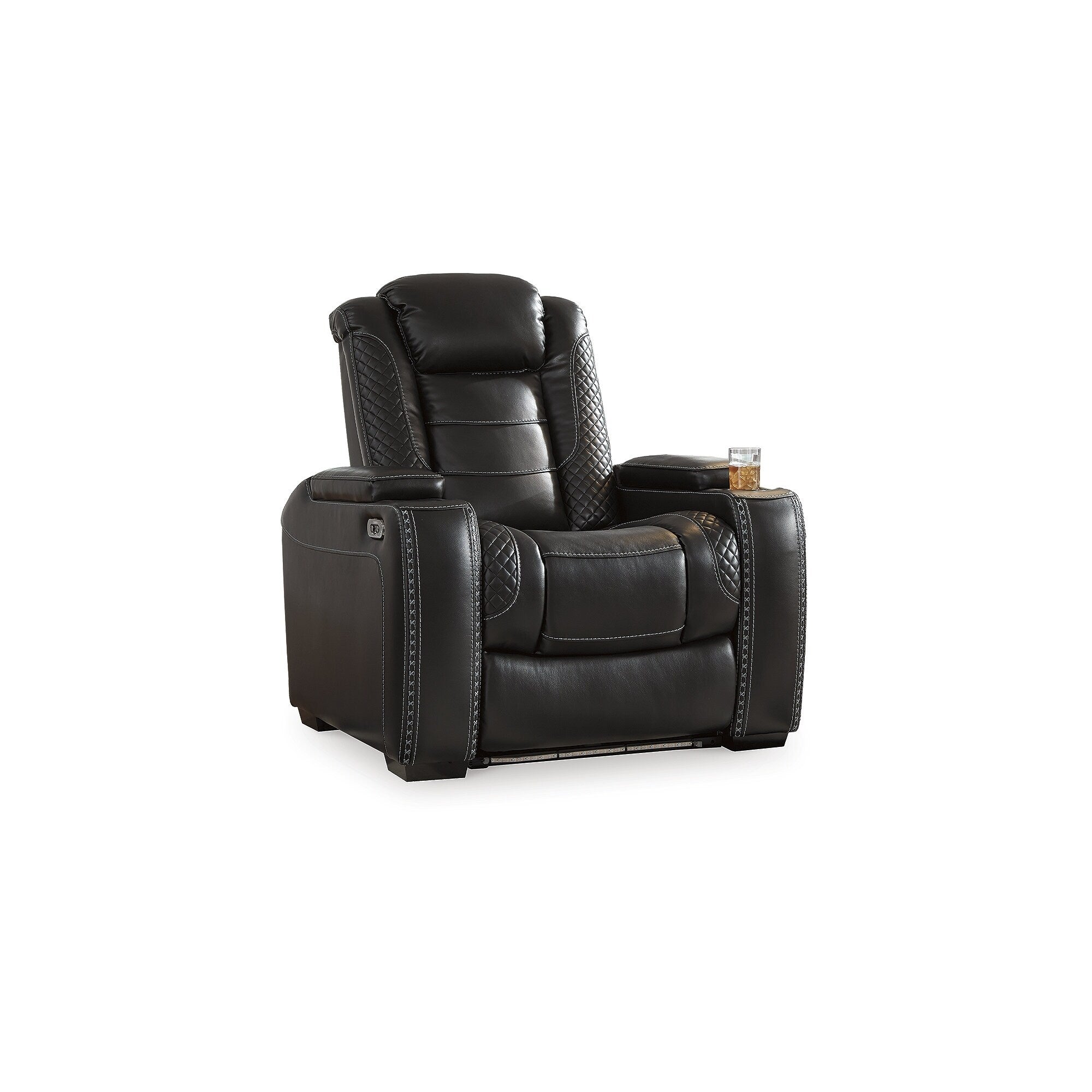 Signature Design by Ashley Party Time Black 3-Piece Home Theater Seating
