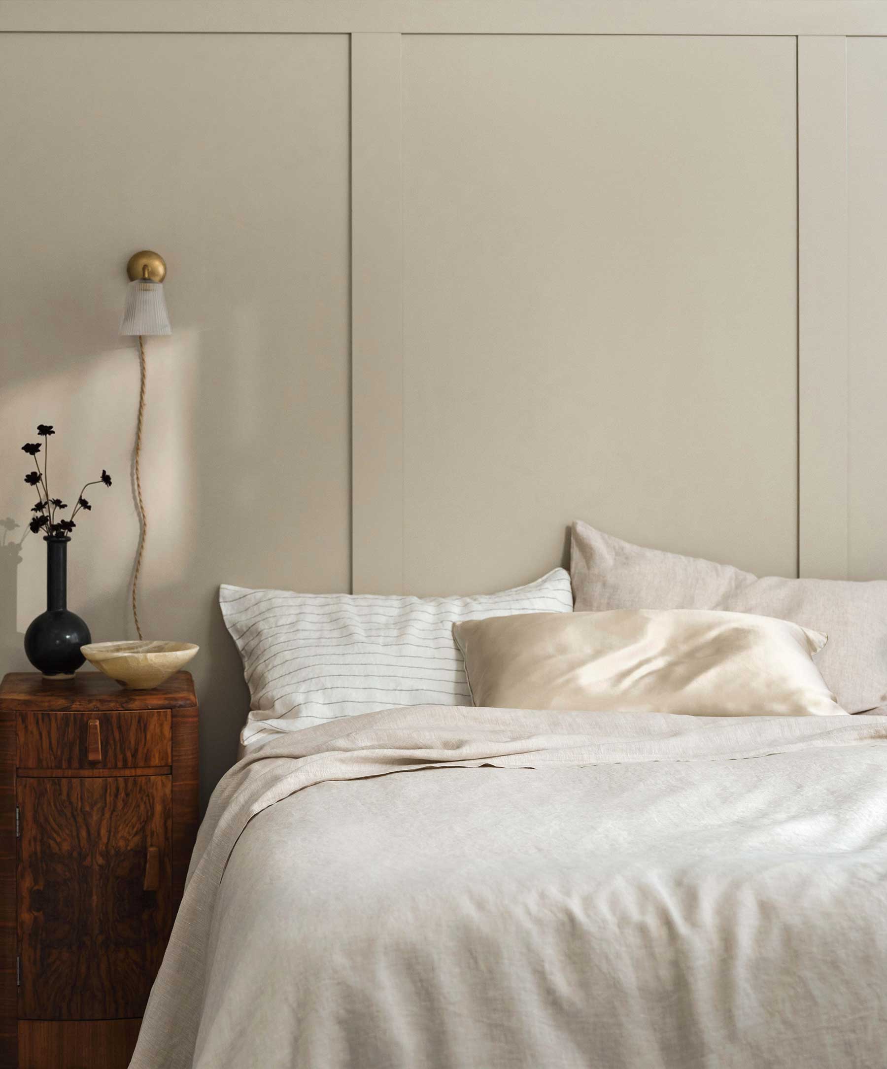 Bedroom Edit - Natural & Pencil Stripe