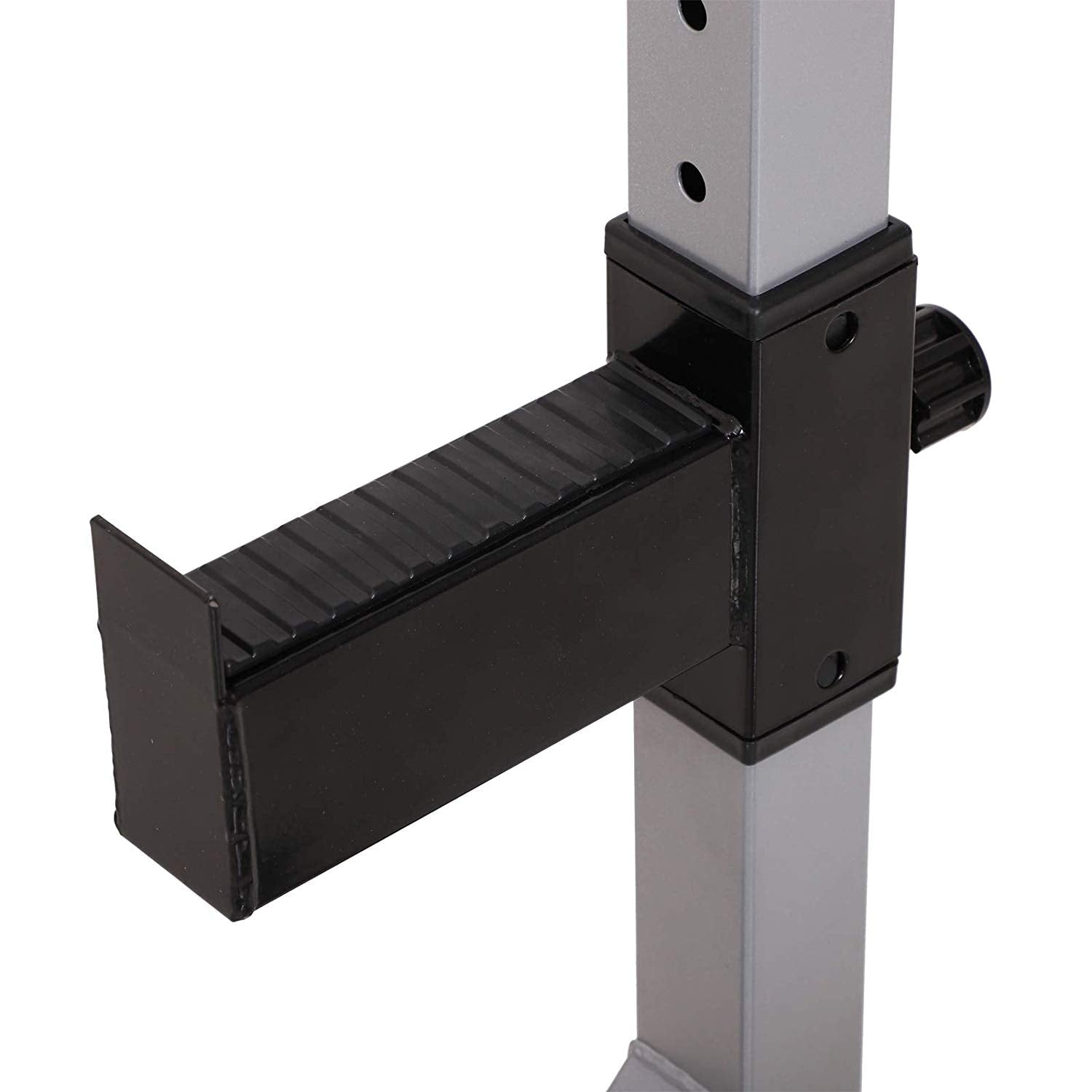 Soozier Steel 2-piece Height Adjustable Barbell Squat Rack/Bench Press - N/A