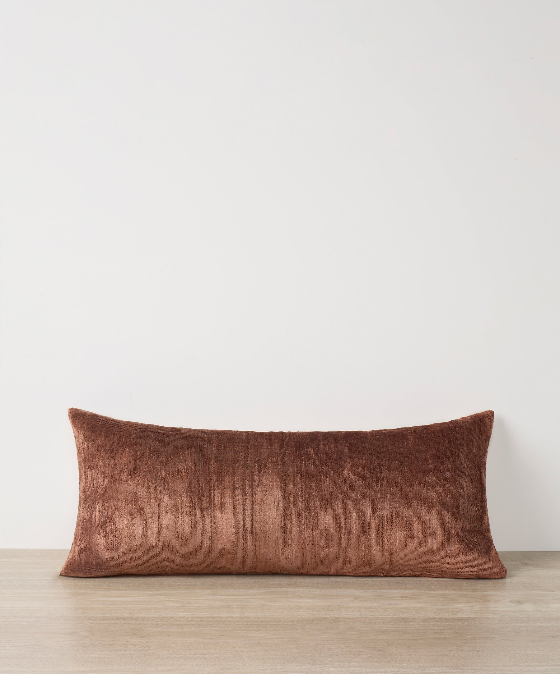 Talik Velvet Lumbar Cushion Cover - Chestnut