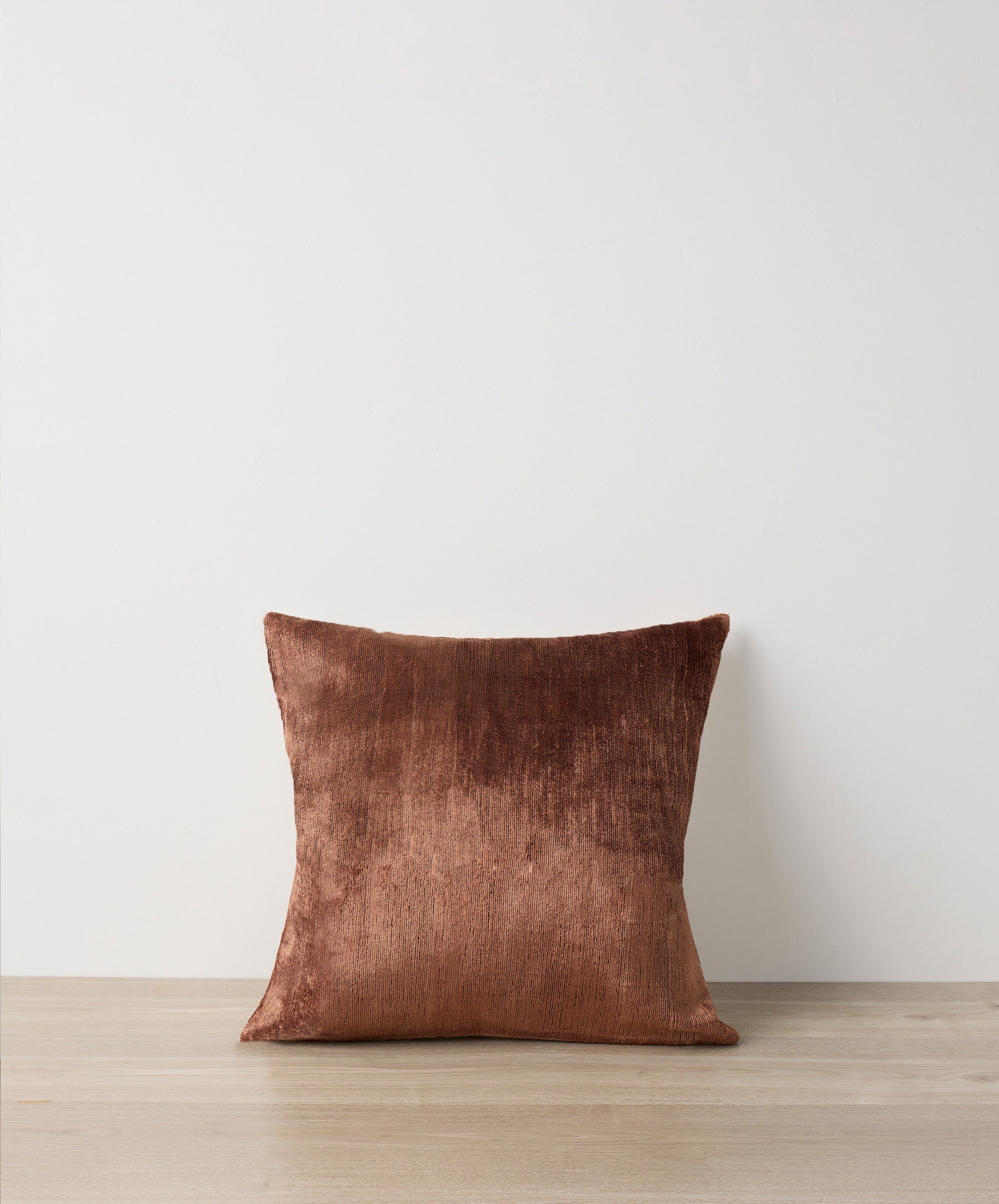 Talik Velvet Square Cushion Cover - Chestnut
