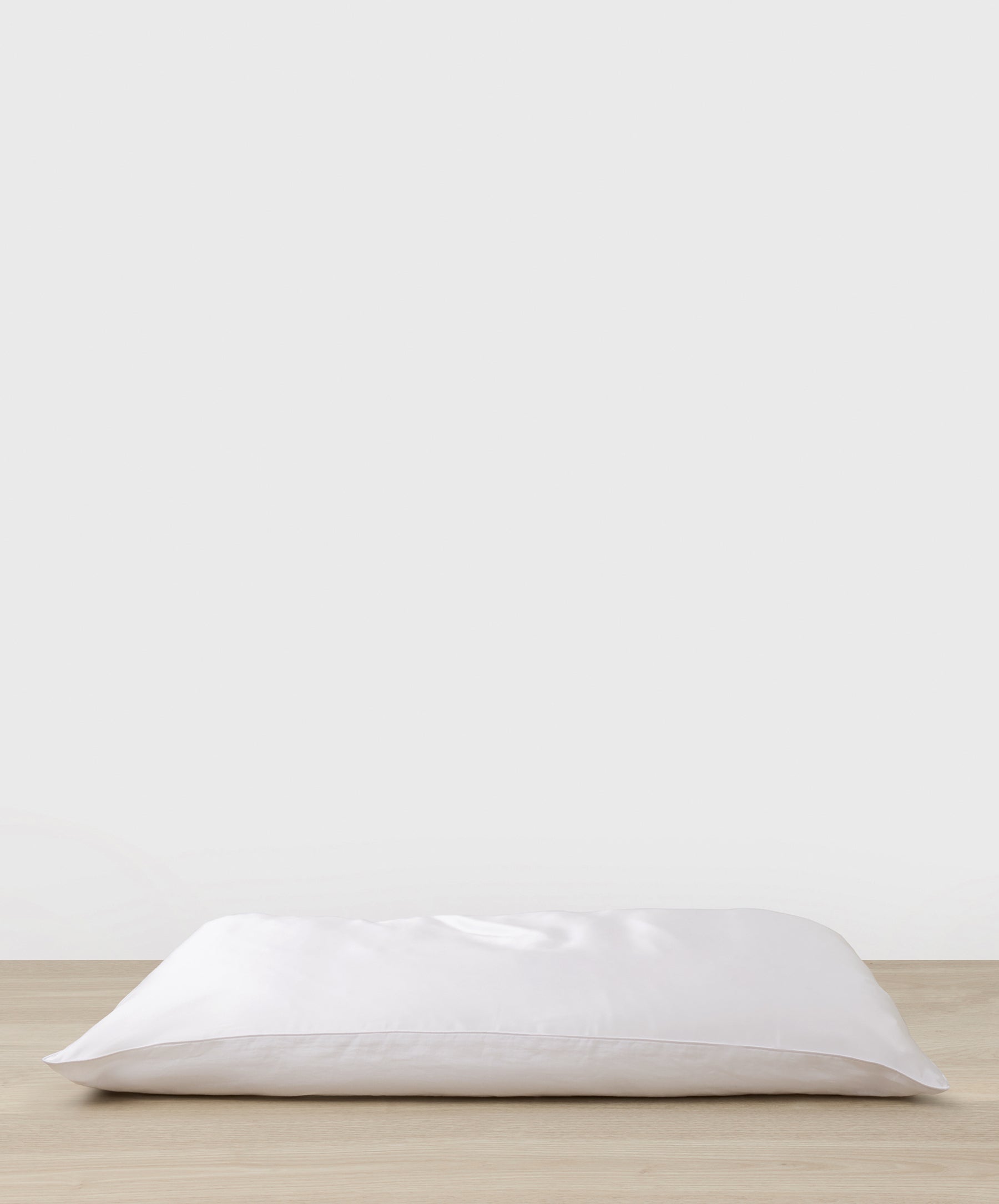Silk Linen Flip Pillowcase - White