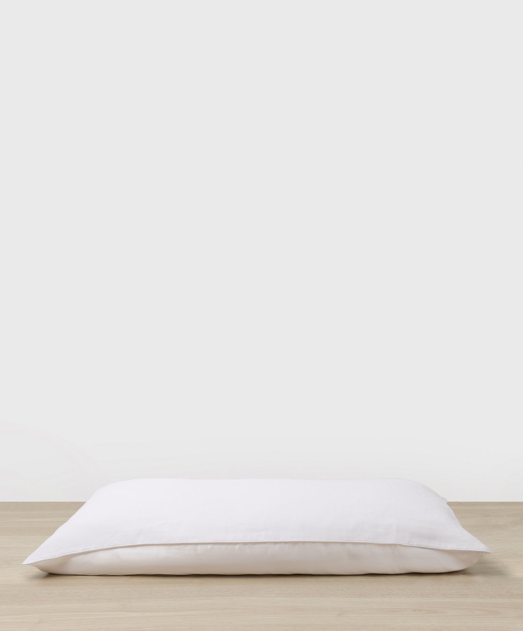 Silk Linen Flip Pillowcase - White