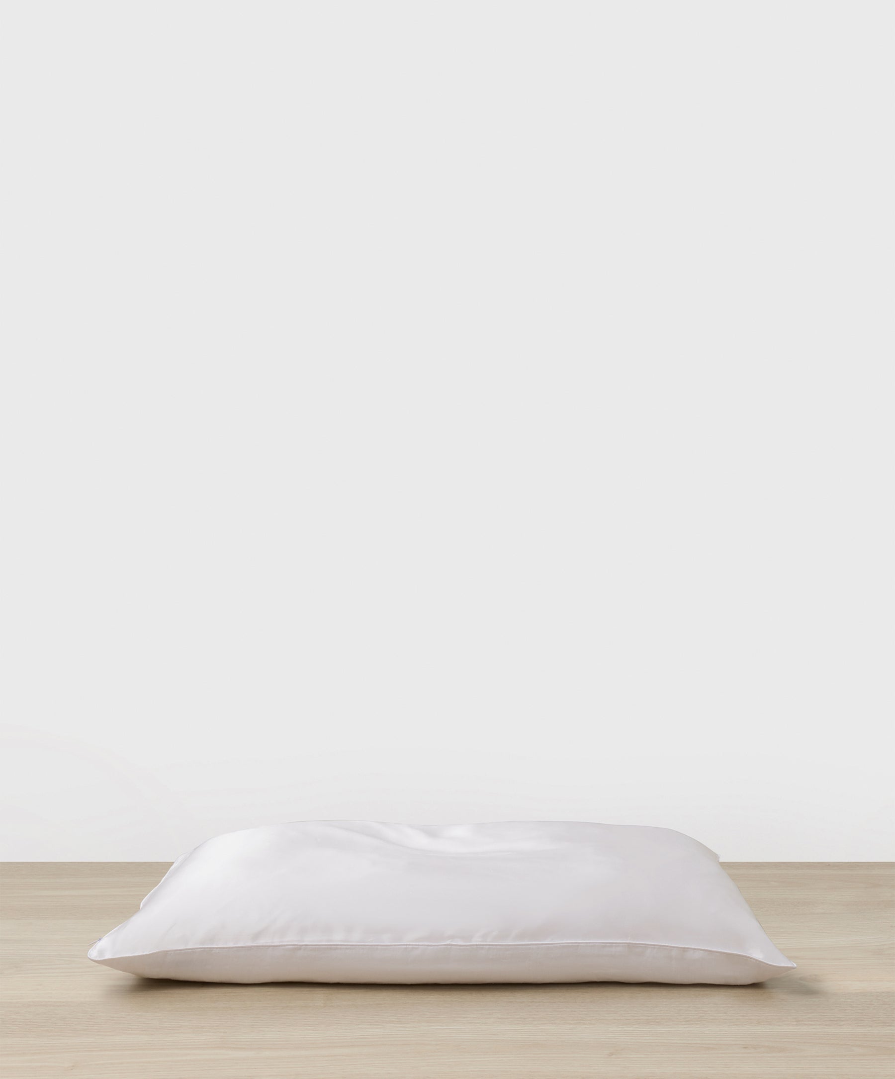 Silk Linen Flip Pillowcase - White