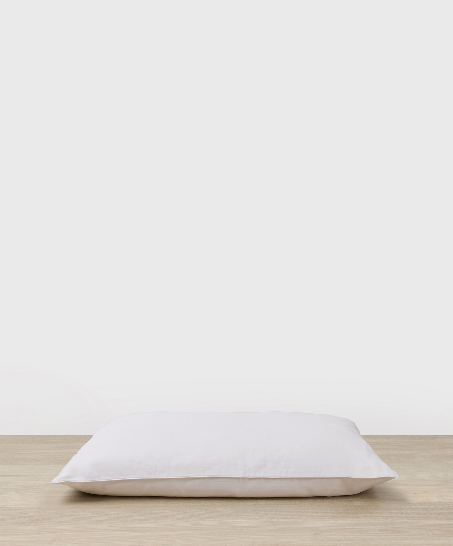 Silk Linen Flip Pillowcase - White